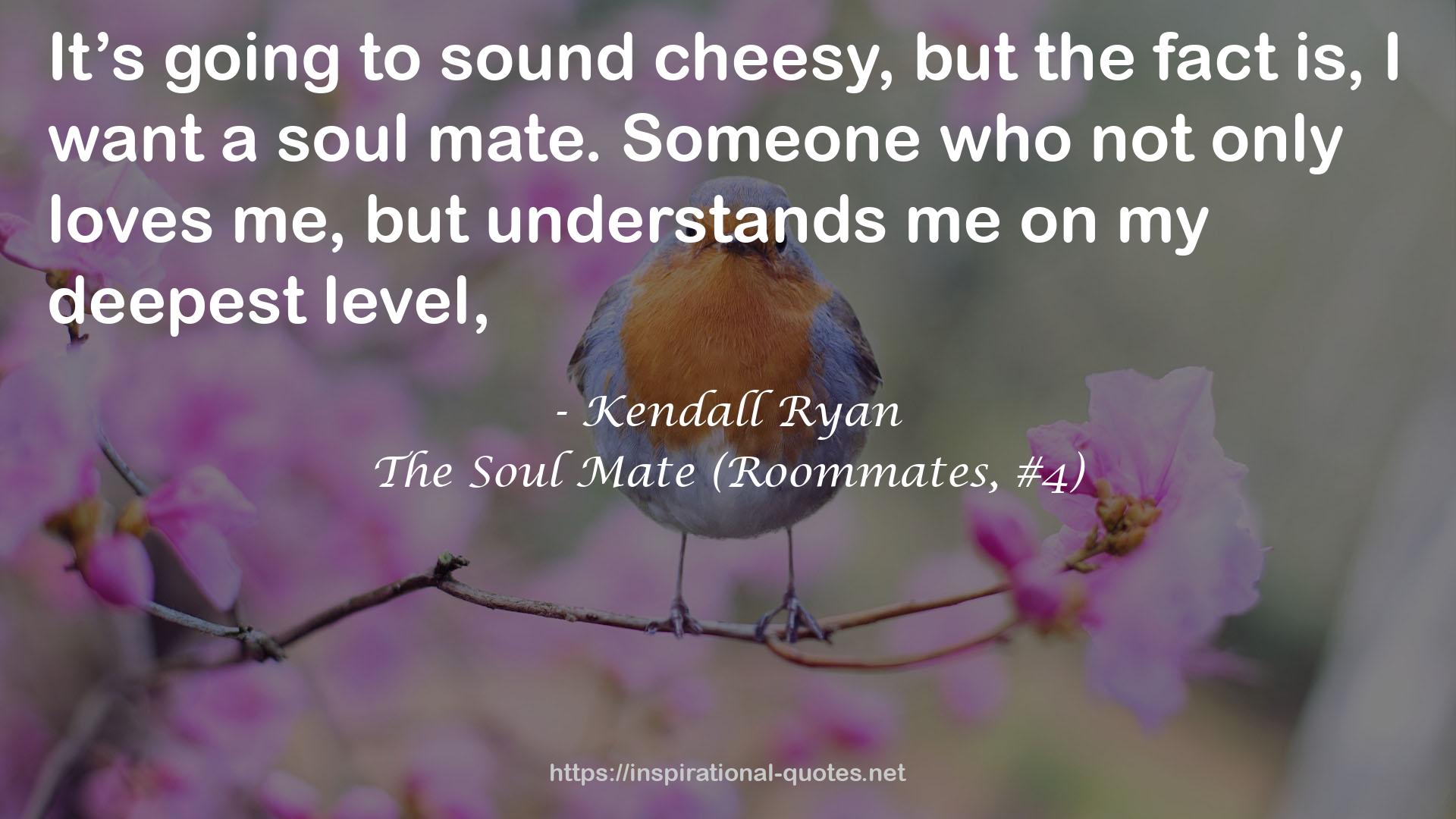 The Soul Mate (Roommates, #4) QUOTES