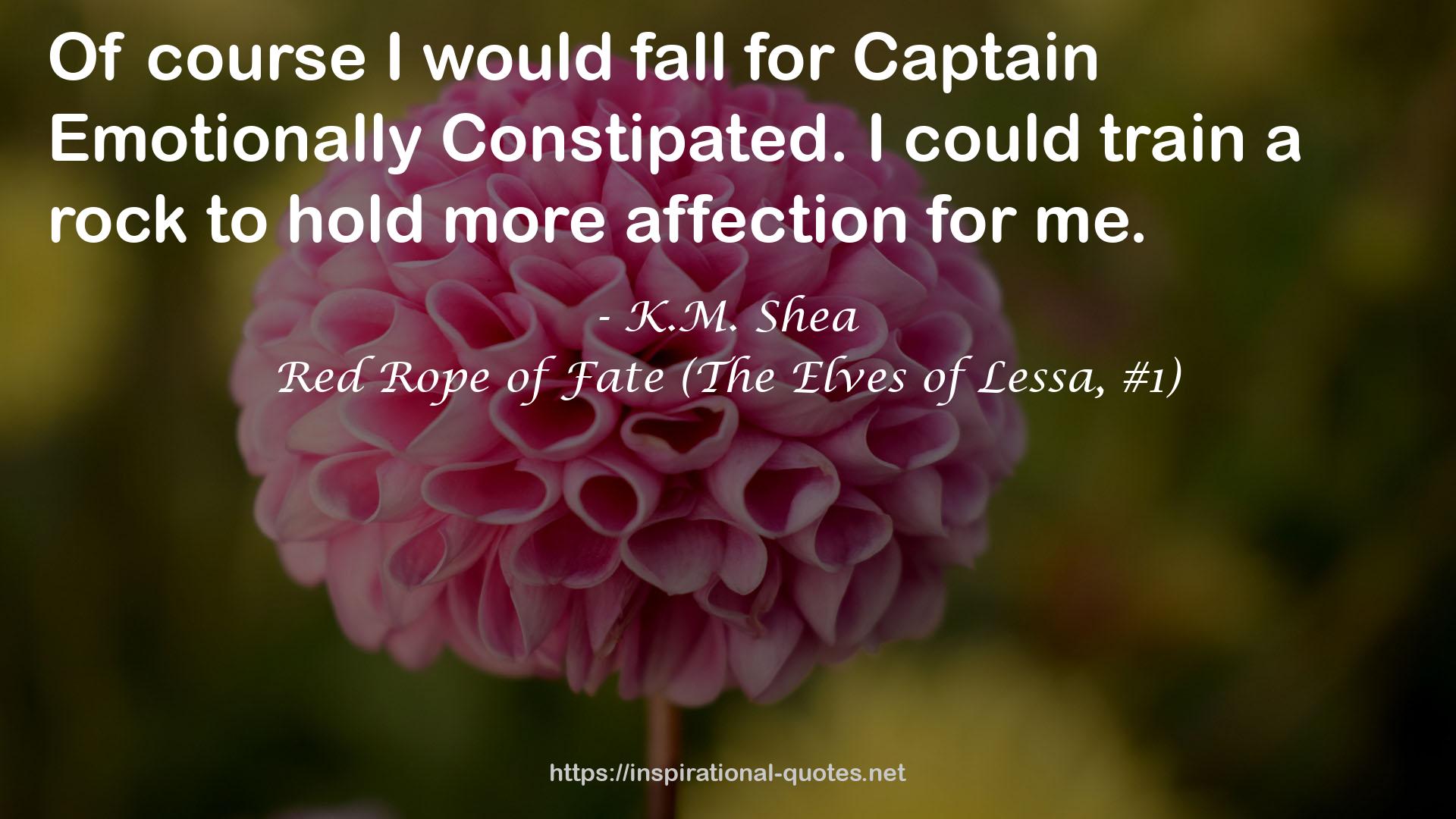 Red Rope of Fate (The Elves of Lessa, #1) QUOTES