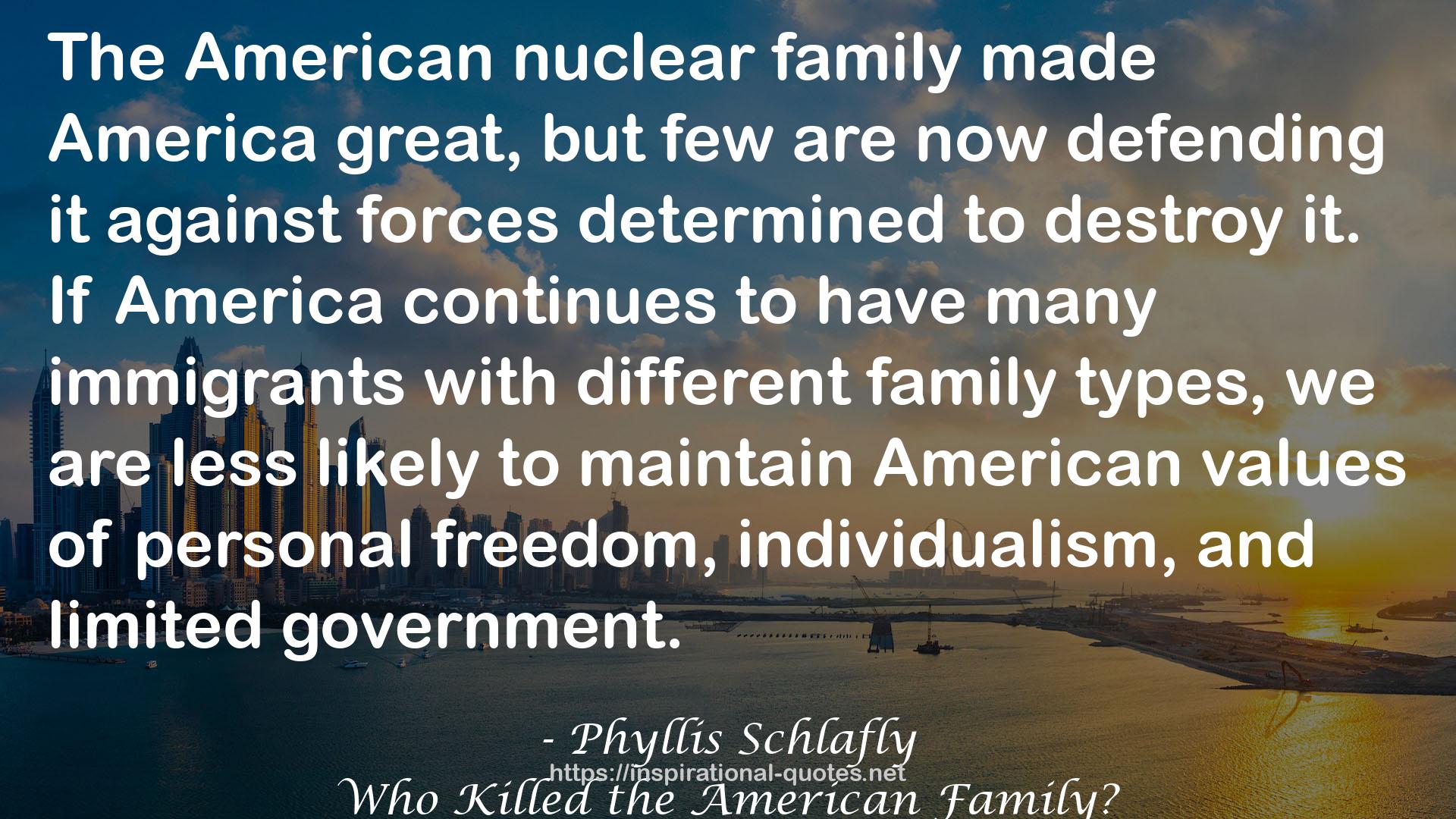 Who Killed the American Family? QUOTES