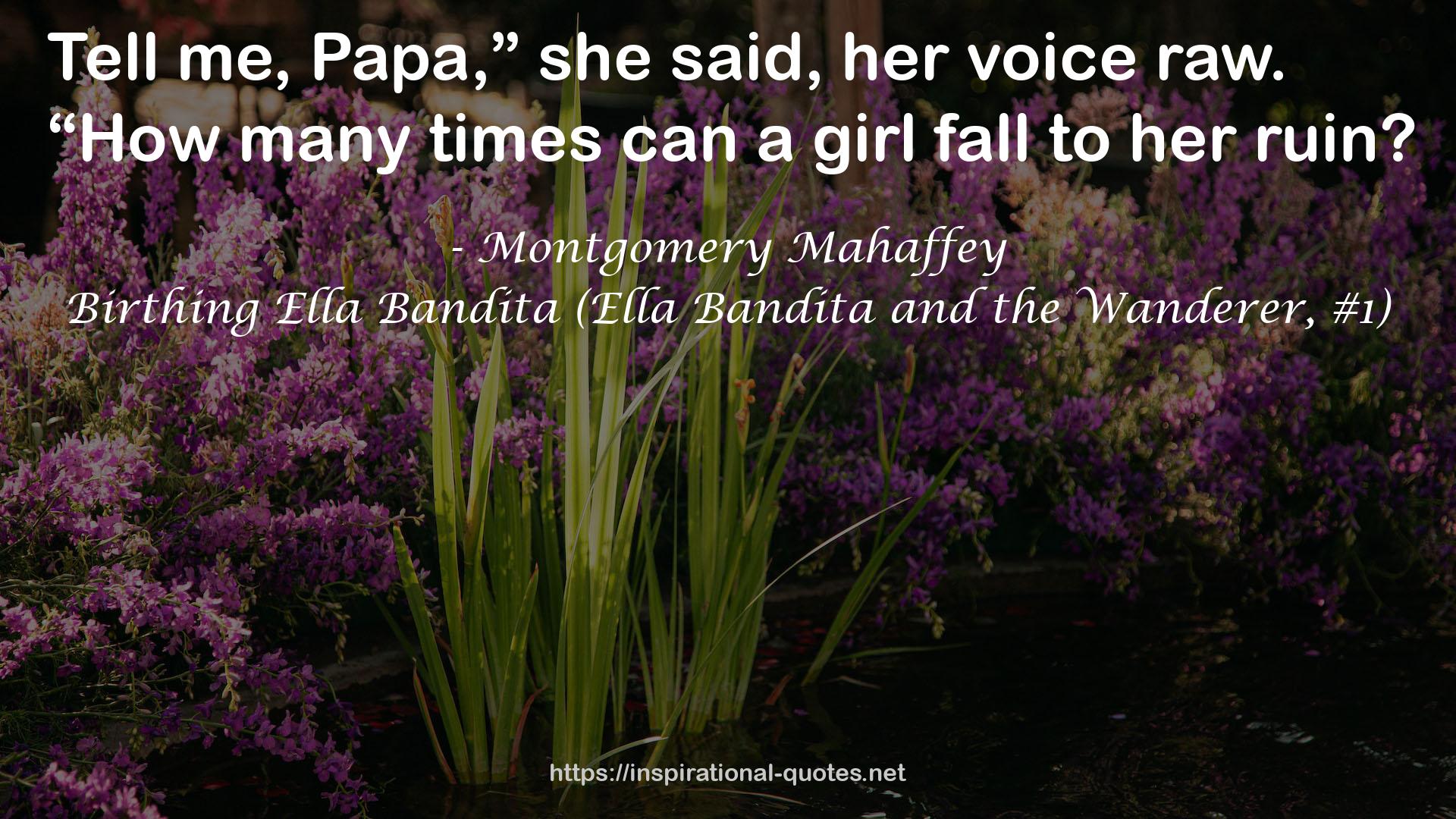 Birthing Ella Bandita (Ella Bandita and the Wanderer, #1) QUOTES