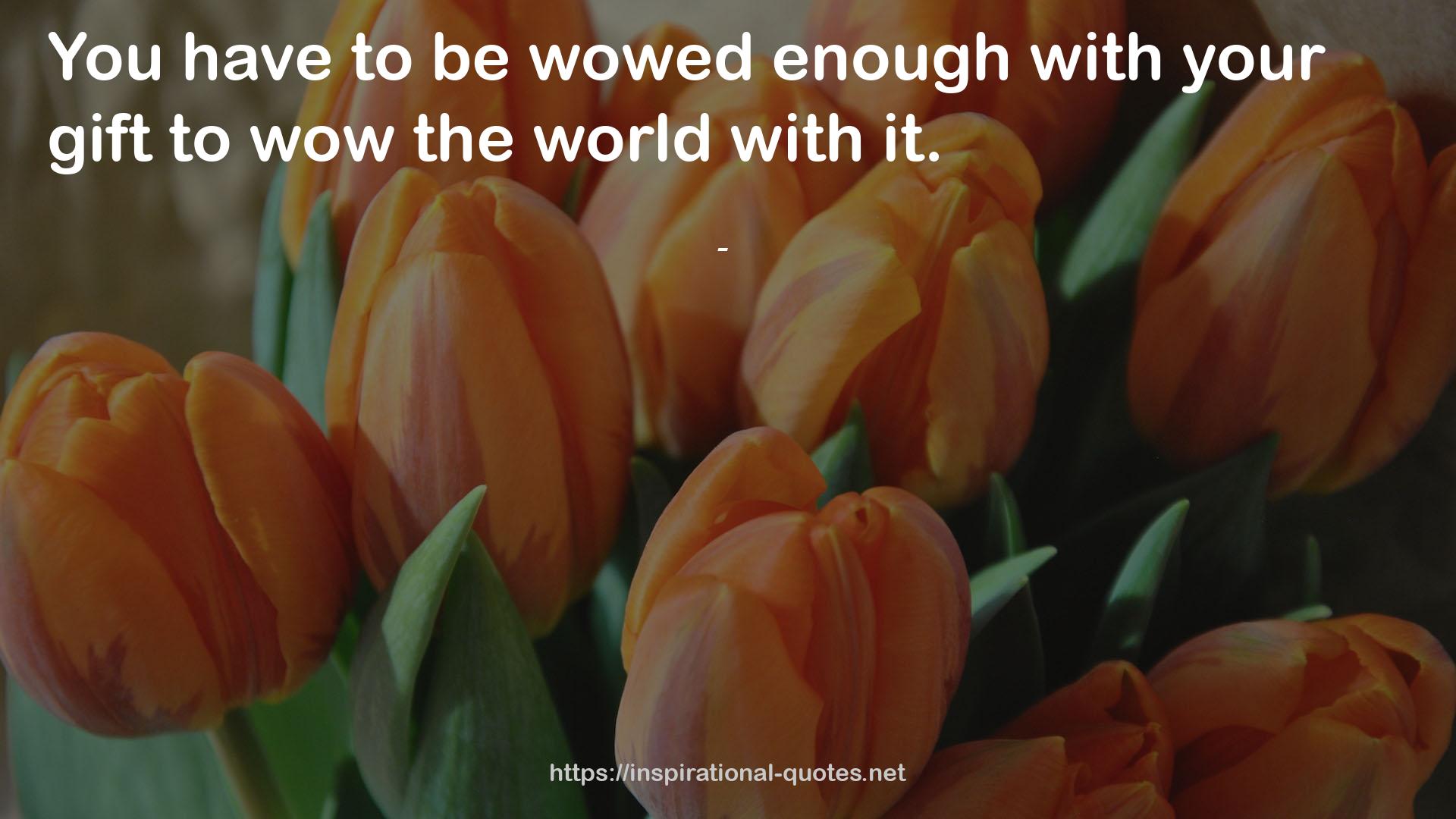 wowed  QUOTES