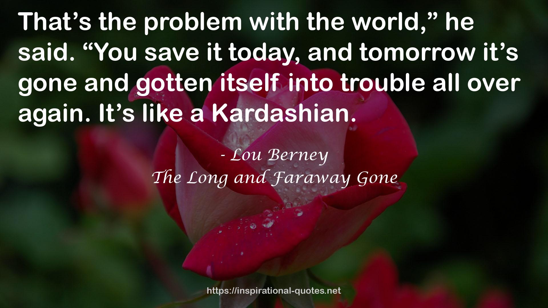 The Long and Faraway Gone QUOTES