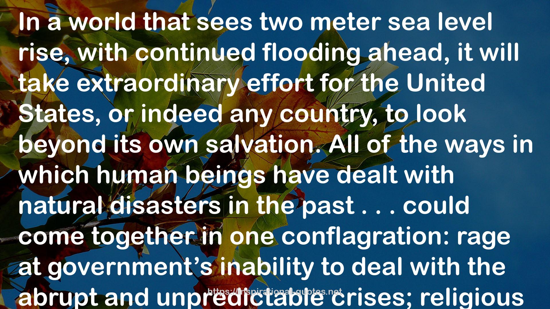 Tropic of Chaos: Climate Change and the New Geography of Violence QUOTES