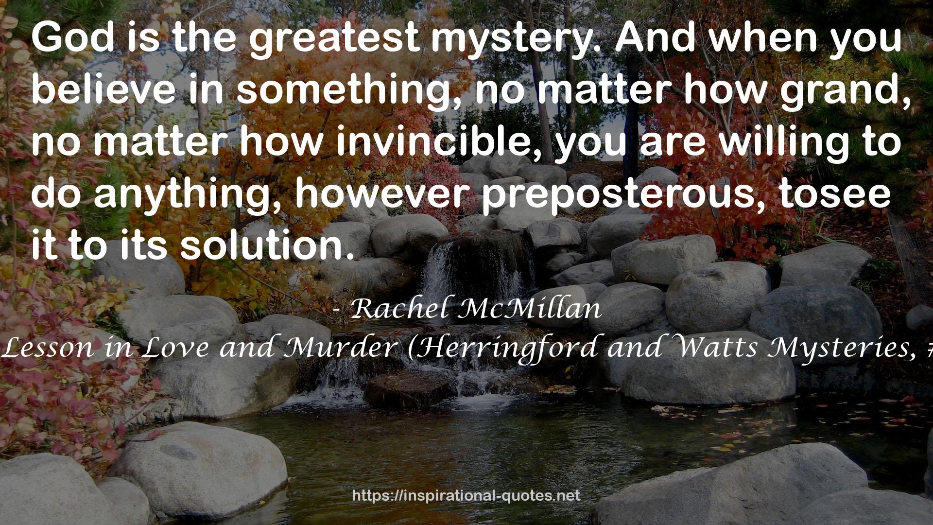 A Lesson in Love and Murder (Herringford and Watts Mysteries, #2) QUOTES