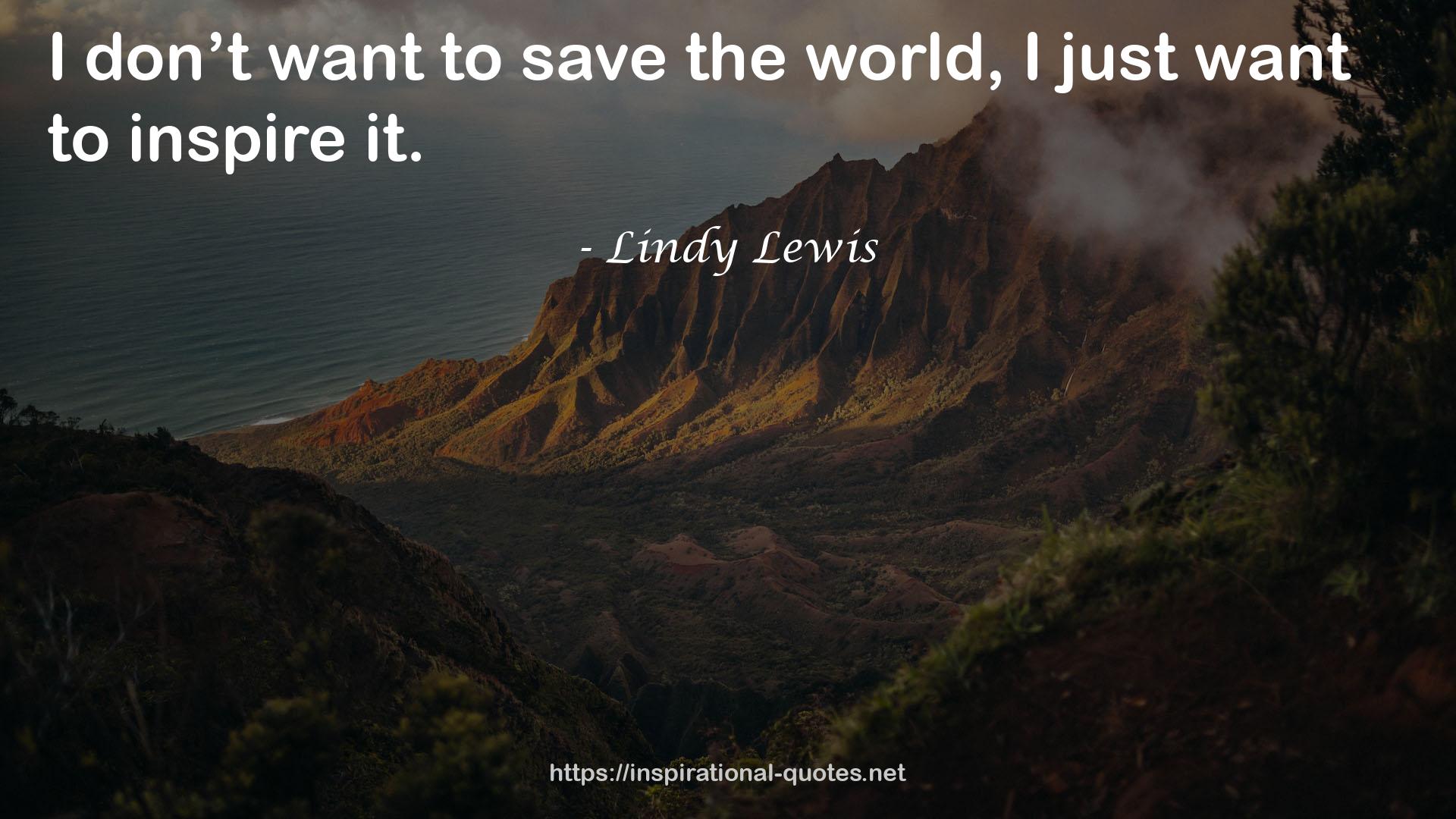 Lindy Lewis QUOTES