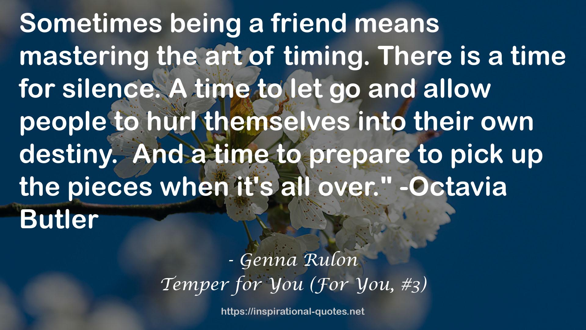 Temper for You (For You, #3) QUOTES
