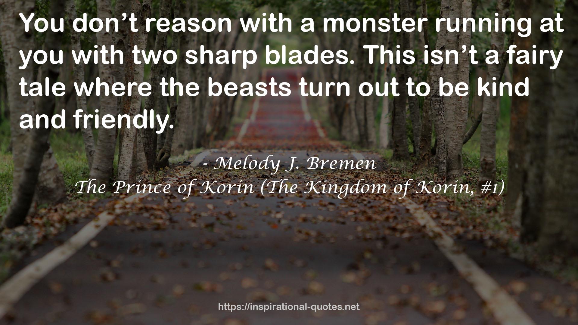 The Prince of Korin (The Kingdom of Korin, #1) QUOTES
