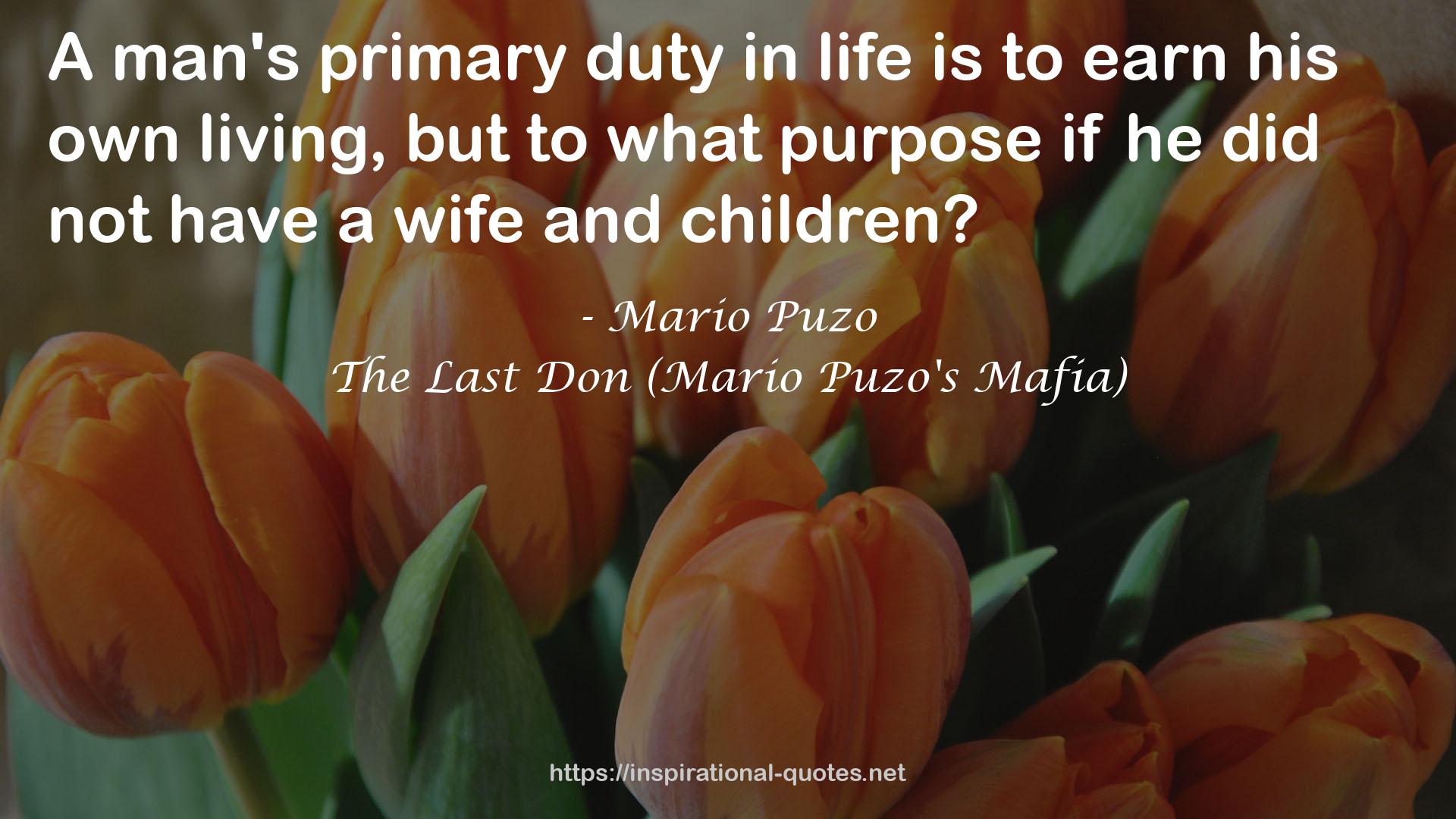 The Last Don (Mario Puzo's Mafia) QUOTES