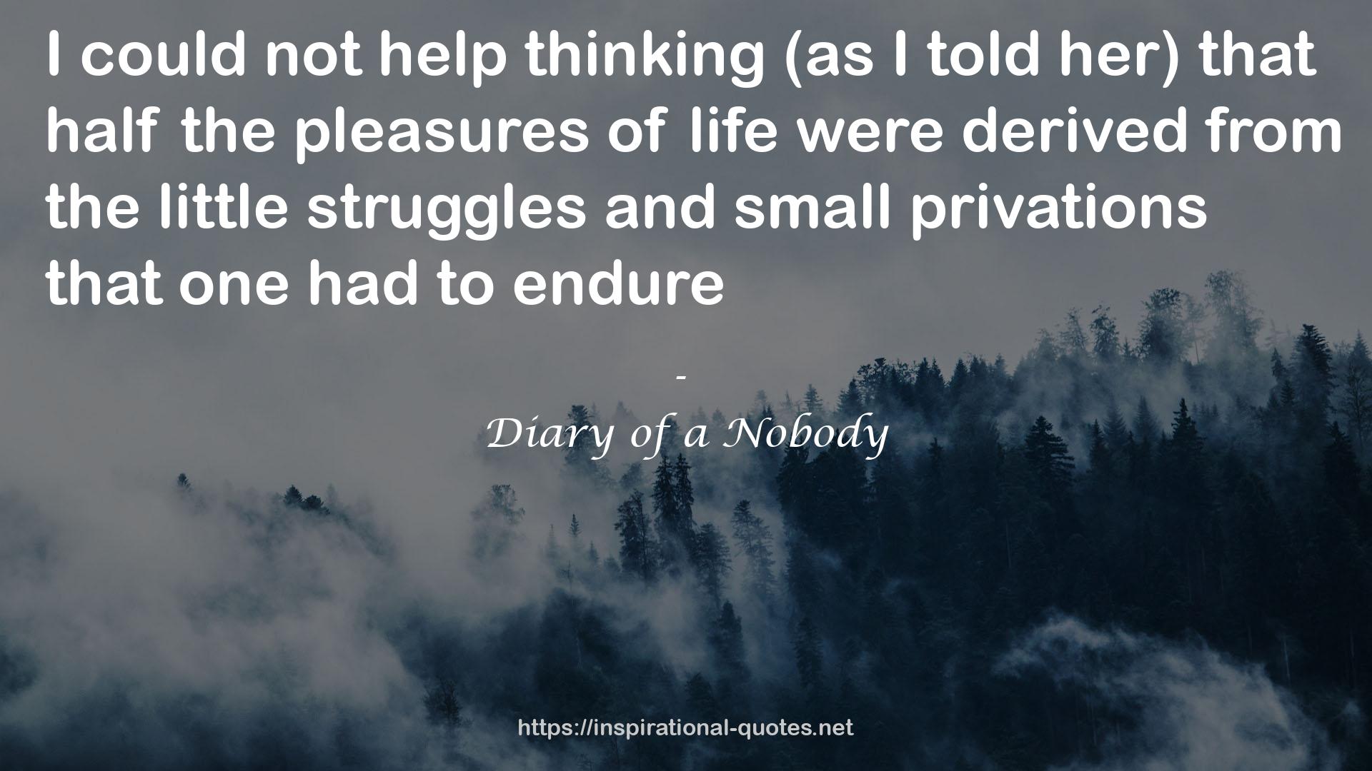 Diary of a Nobody QUOTES