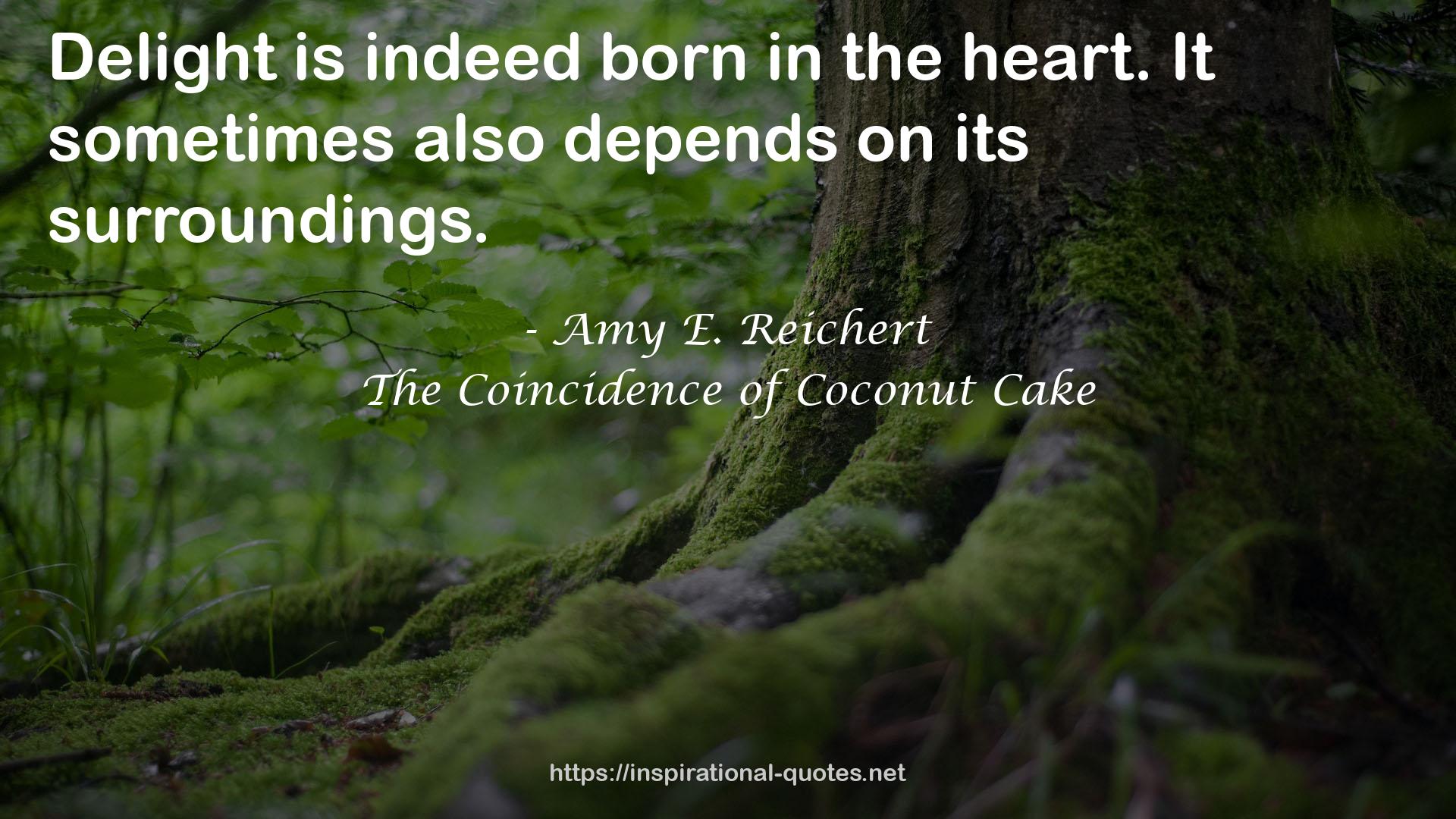 The Coincidence of Coconut Cake QUOTES