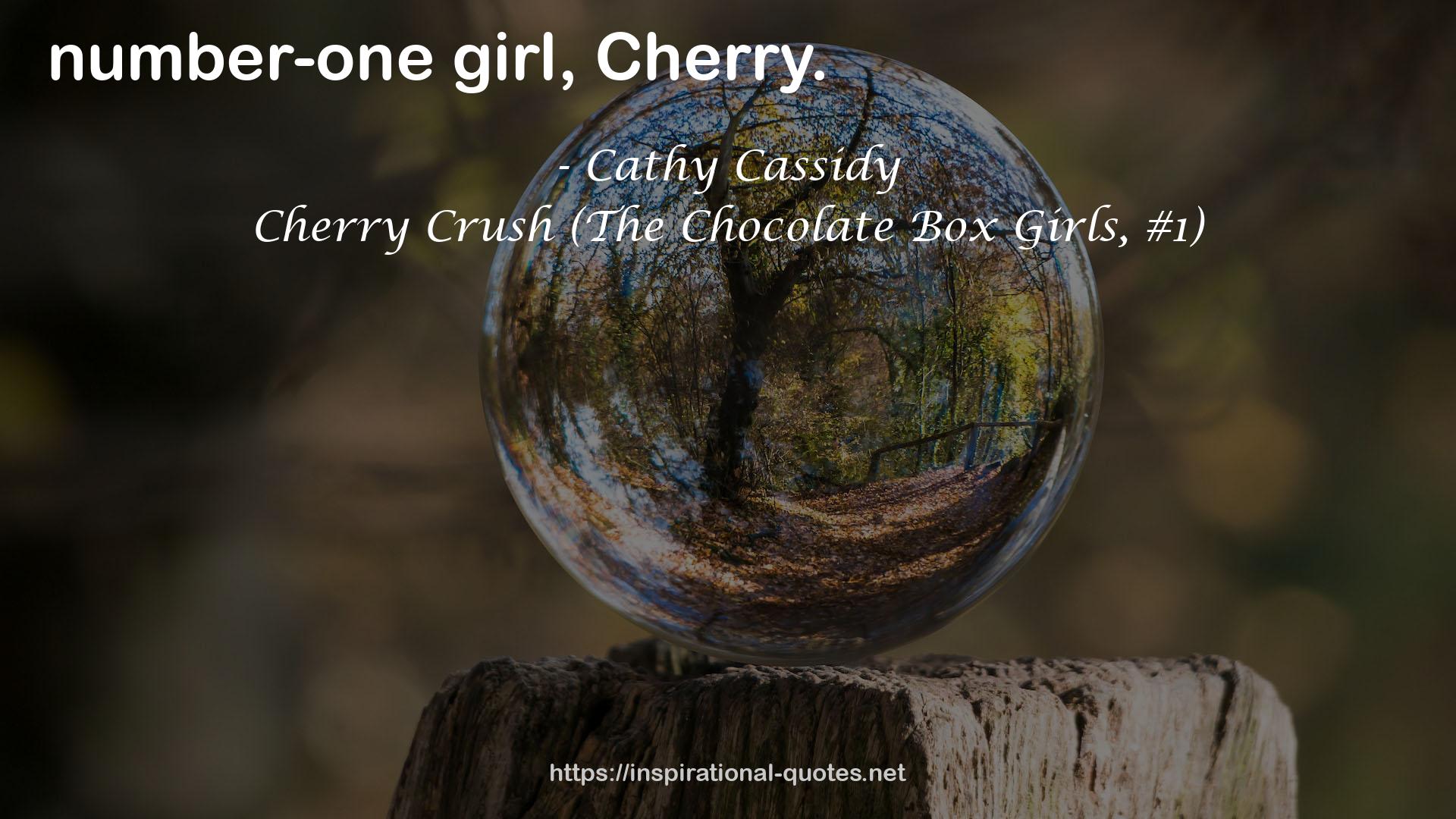 Cherry Crush (The Chocolate Box Girls, #1) QUOTES