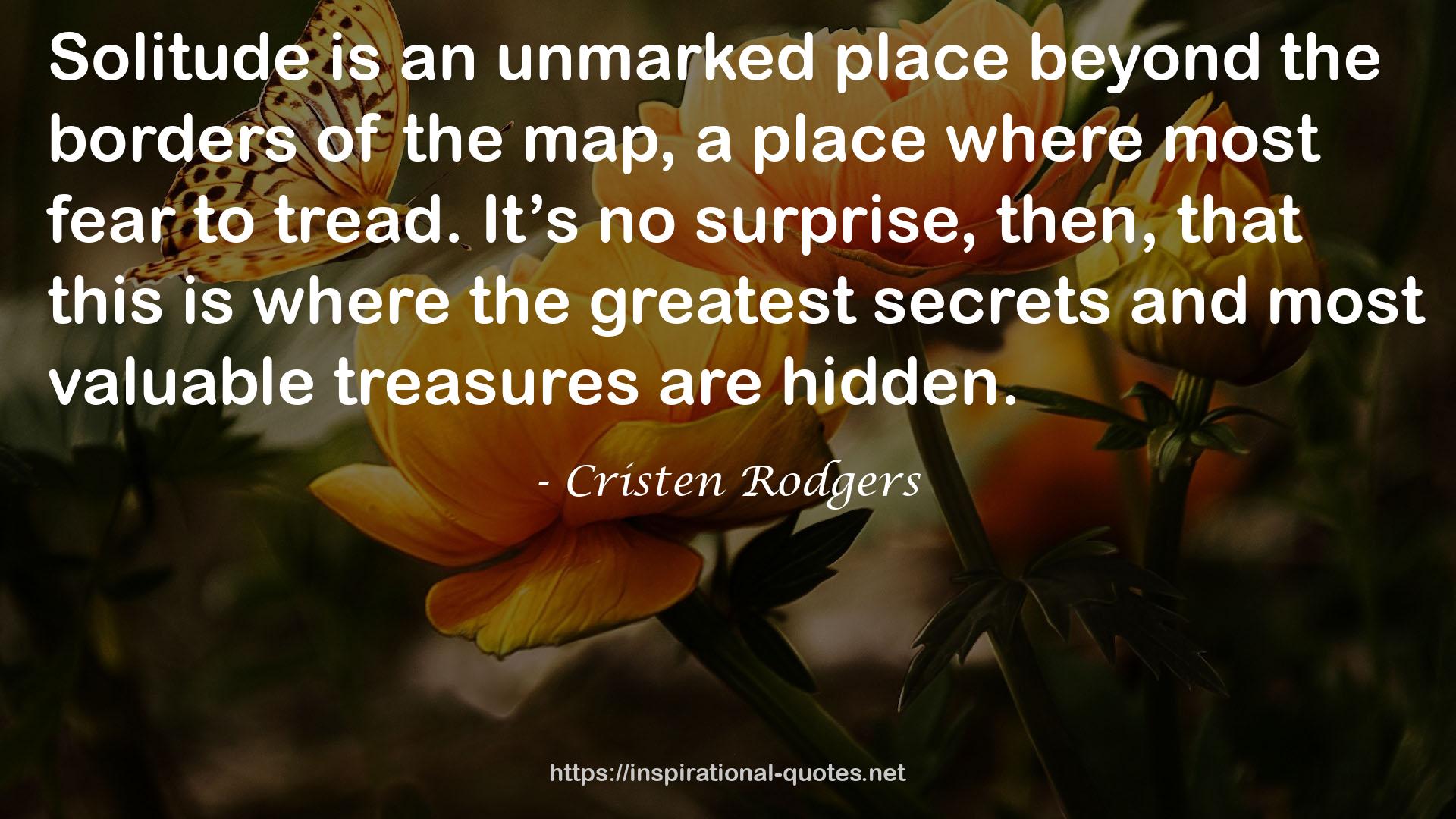 an unmarked place  QUOTES