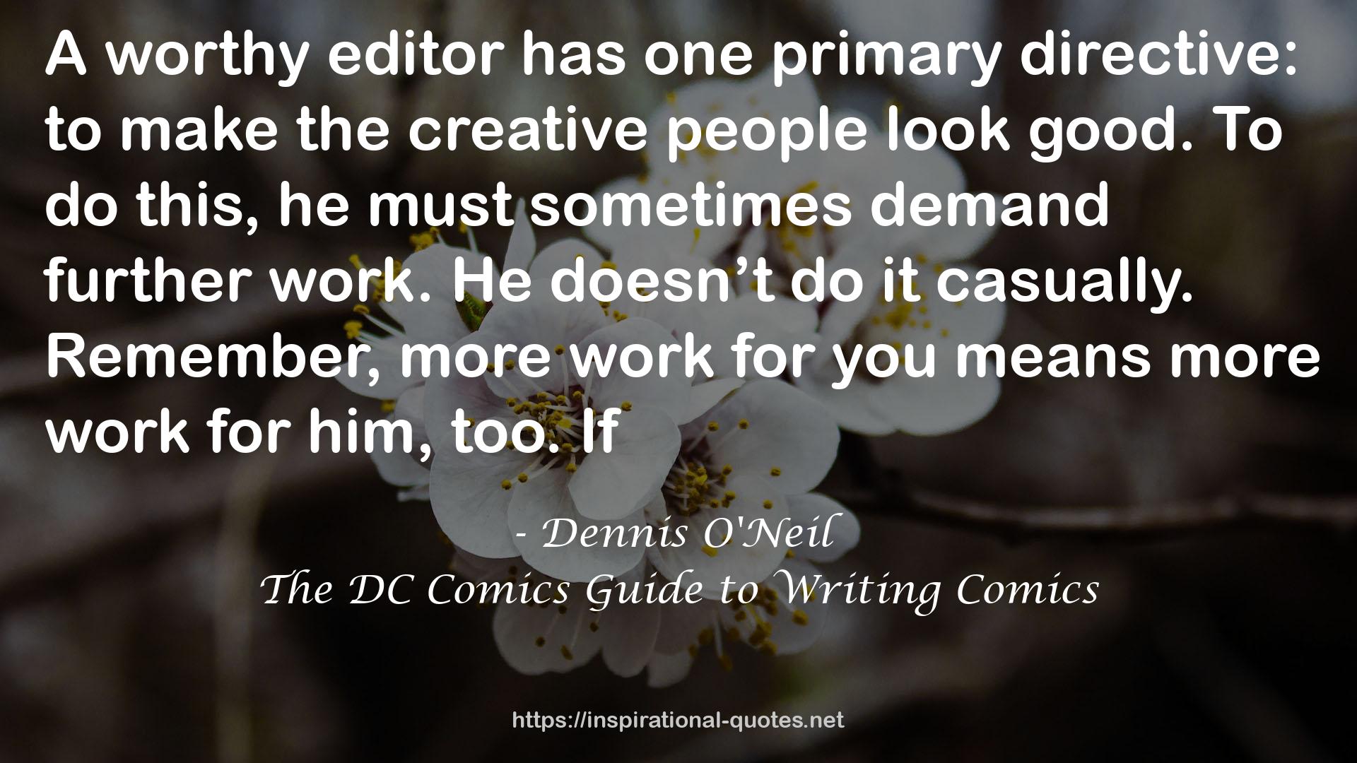 The DC Comics Guide to Writing Comics QUOTES