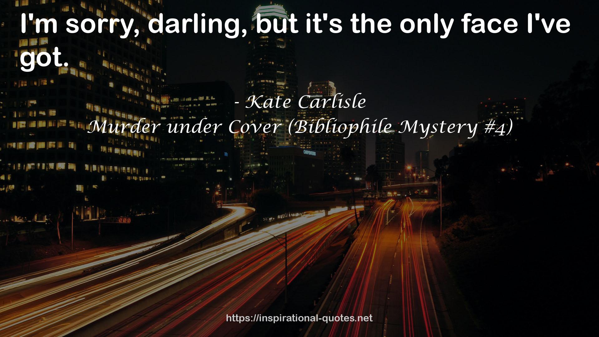 Murder under Cover (Bibliophile Mystery #4) QUOTES
