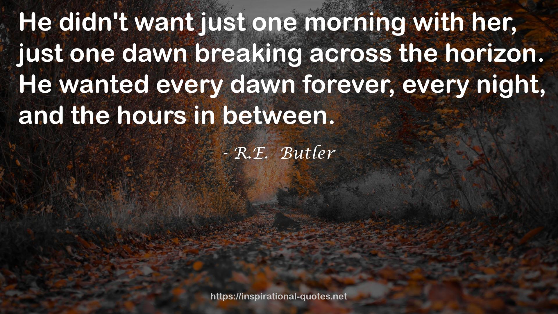 R.E.  Butler QUOTES