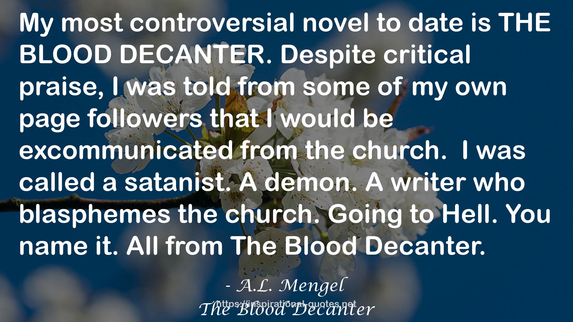 The Blood Decanter QUOTES