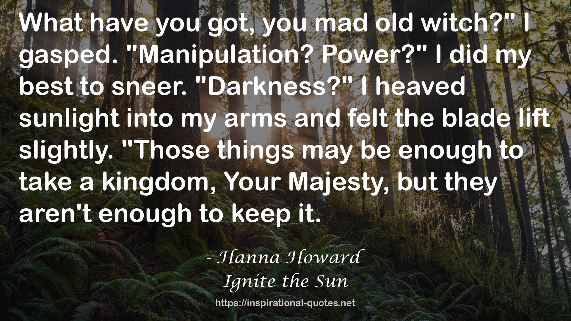 Hanna Howard QUOTES