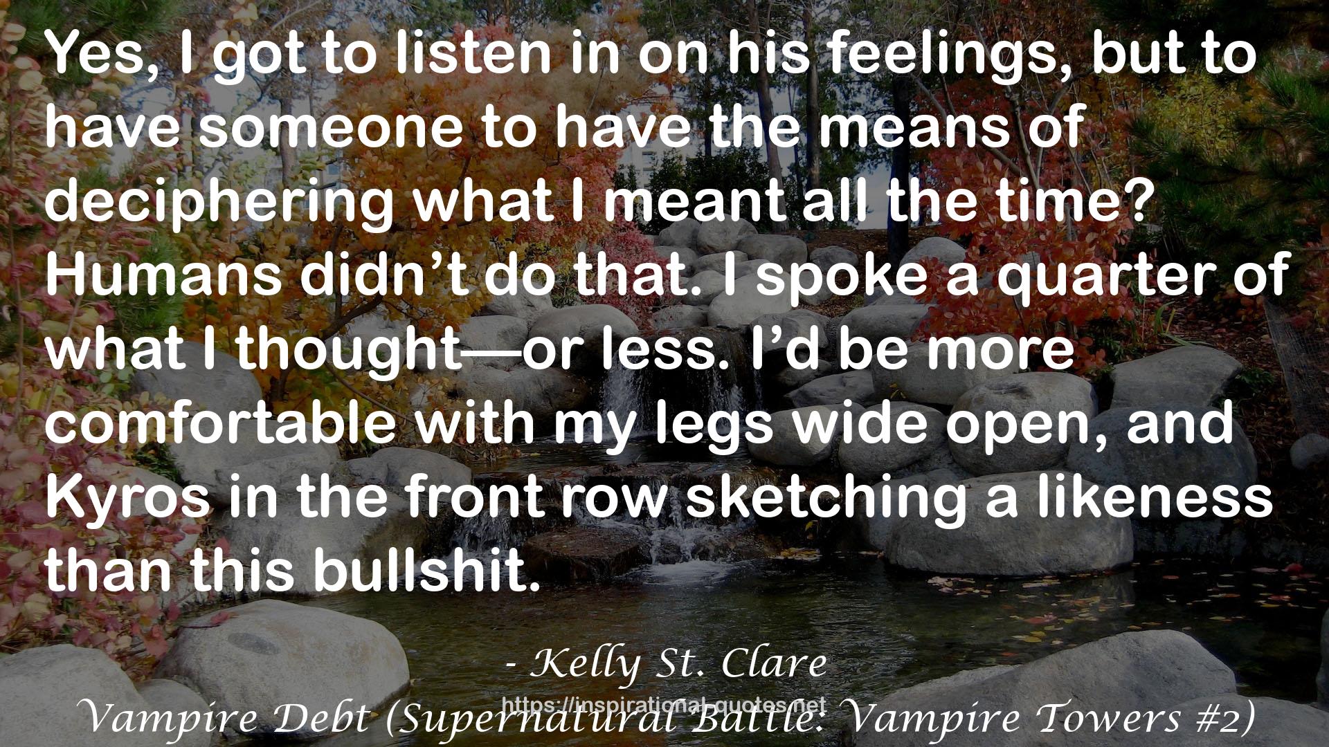 Vampire Debt (Supernatural Battle: Vampire Towers #2) QUOTES