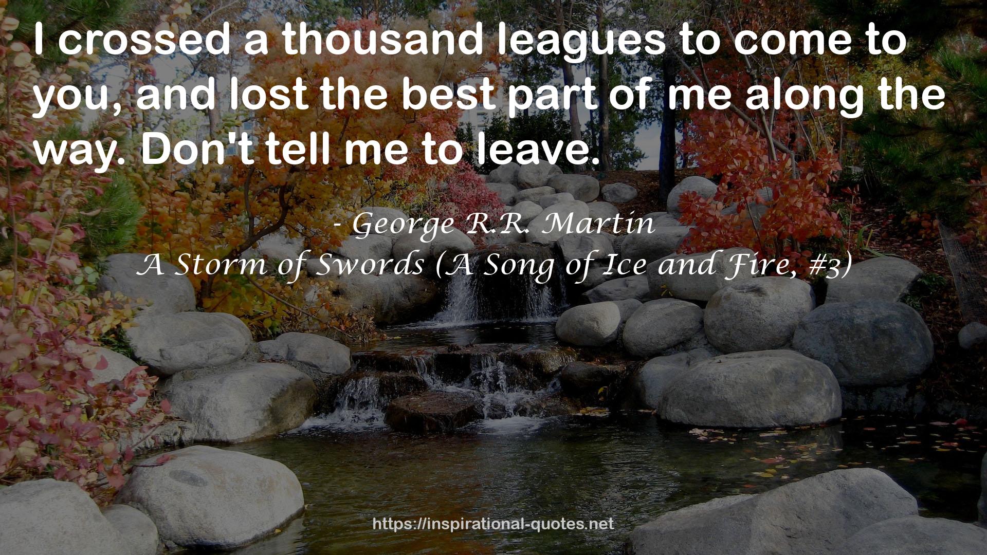 A Storm of Swords (A Song of Ice and Fire, #3) QUOTES