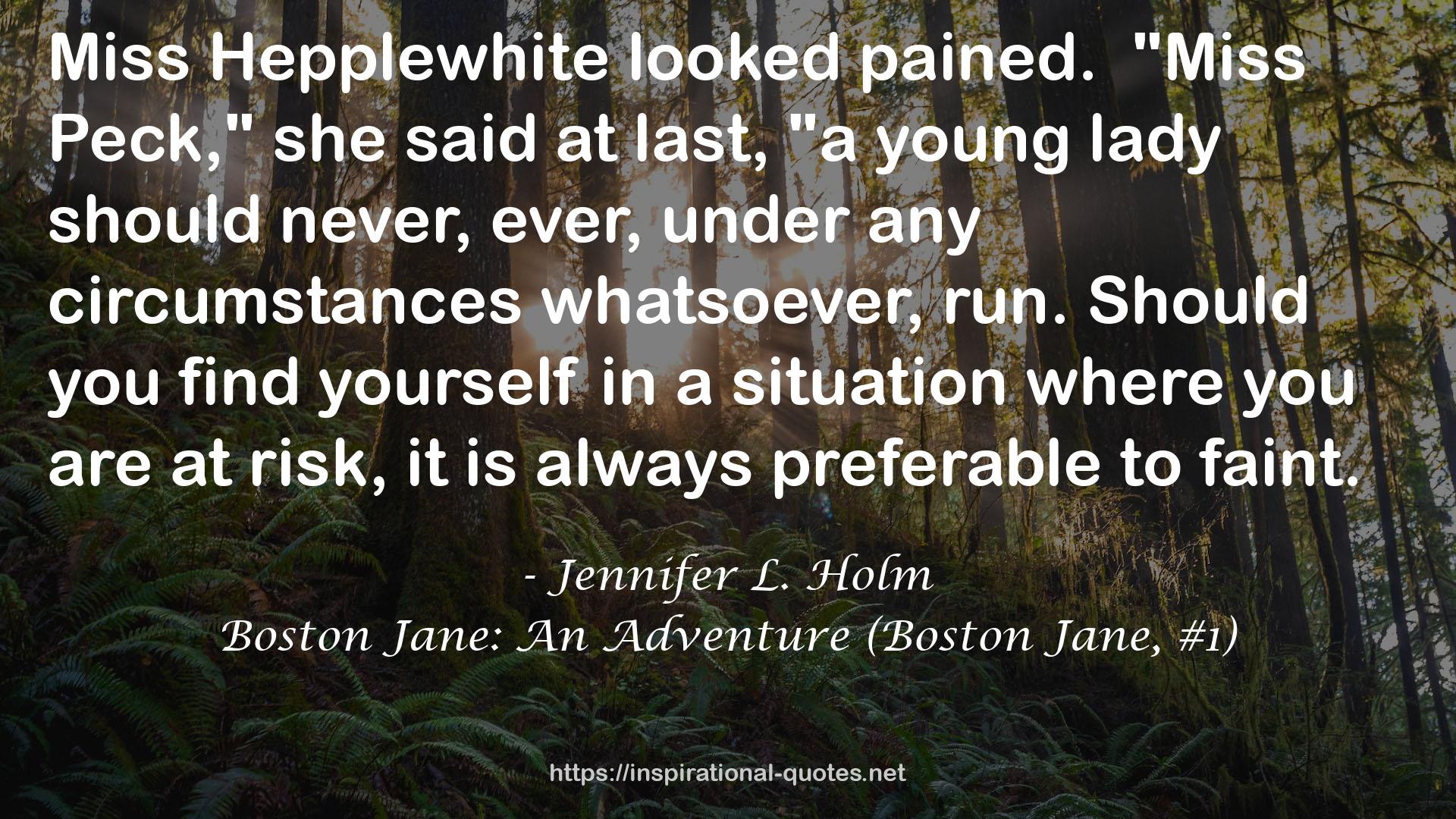 Boston Jane: An Adventure (Boston Jane, #1) QUOTES