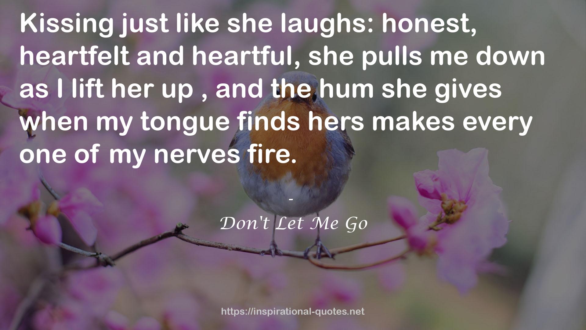 Don't Let Me Go QUOTES