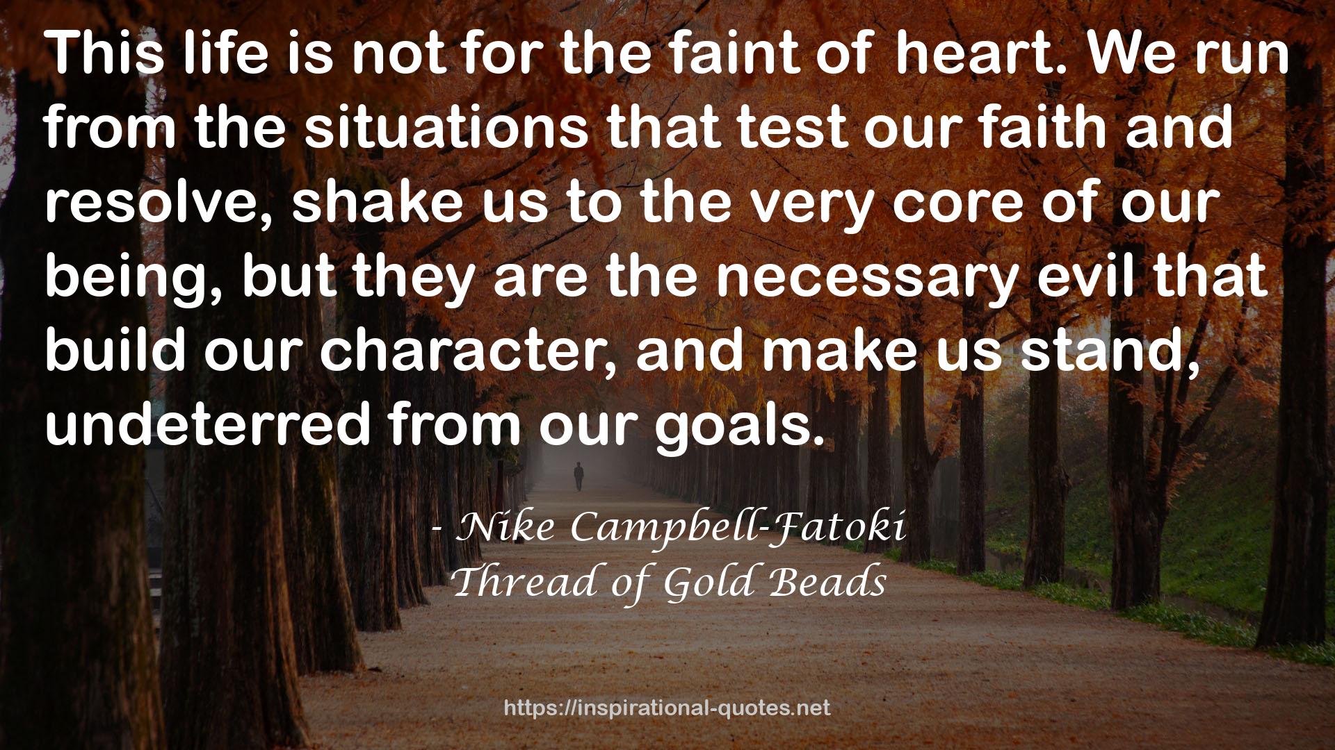 Thread of Gold Beads QUOTES
