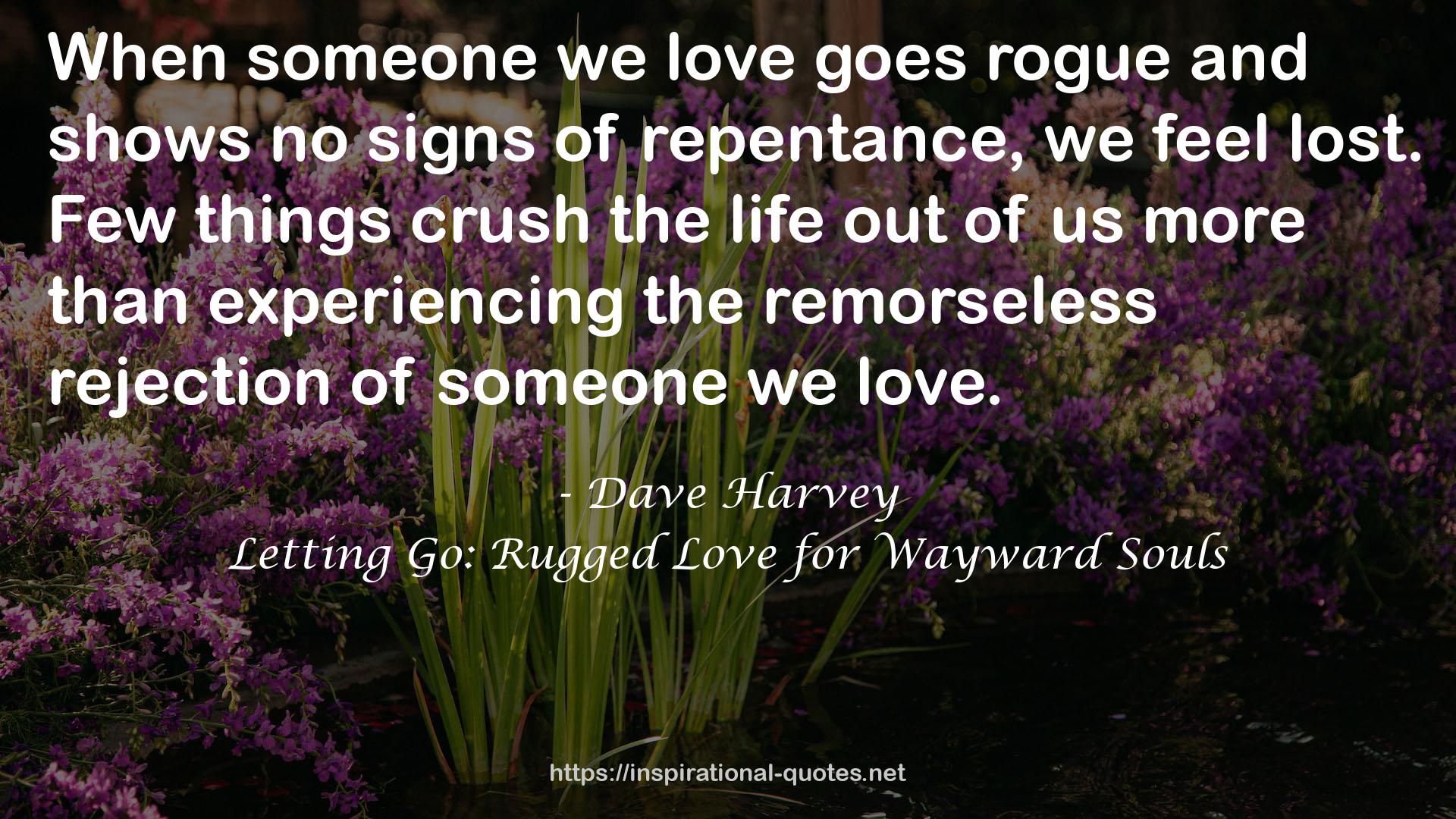 Letting Go: Rugged Love for Wayward Souls QUOTES