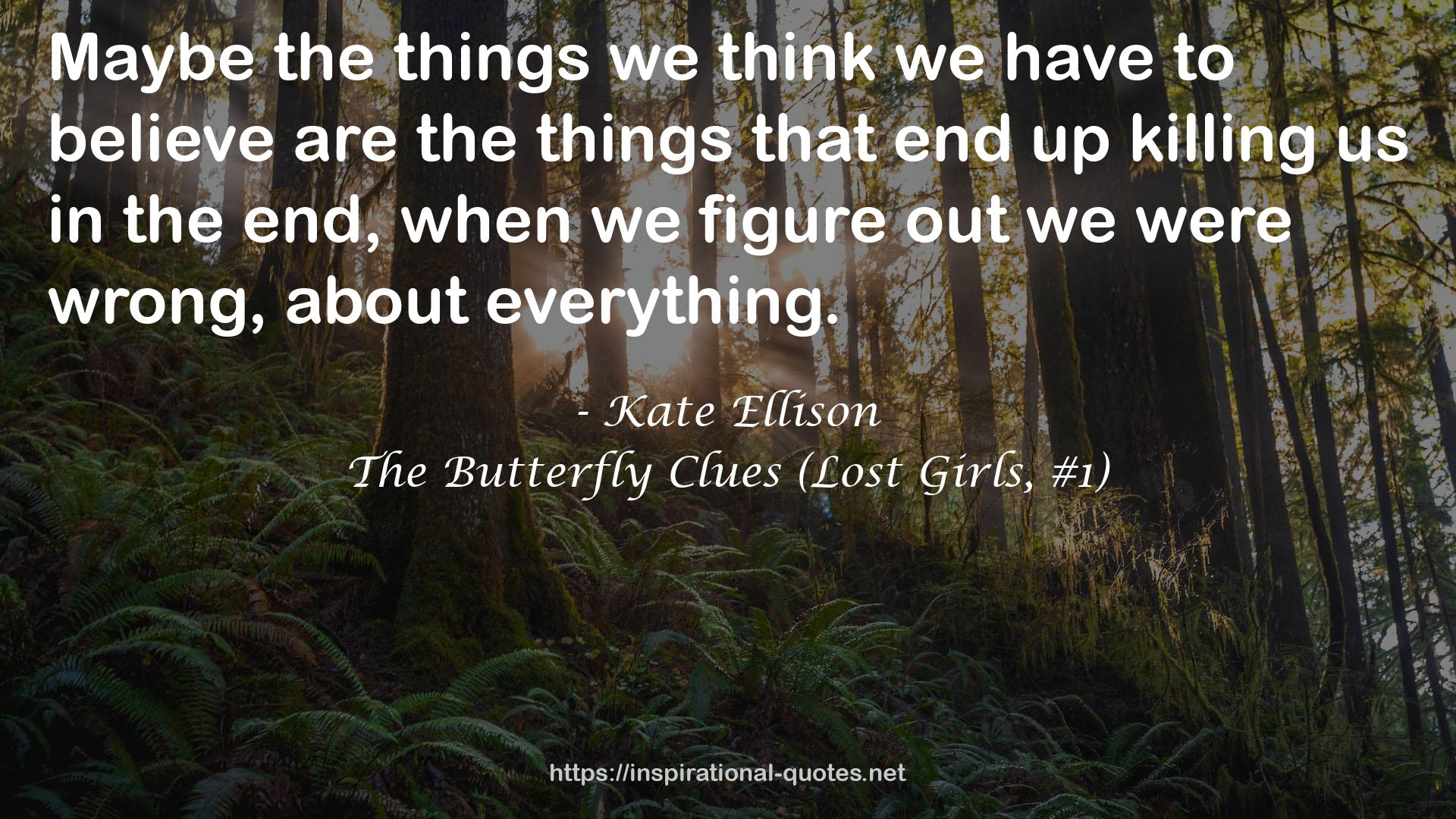 The Butterfly Clues (Lost Girls, #1) QUOTES