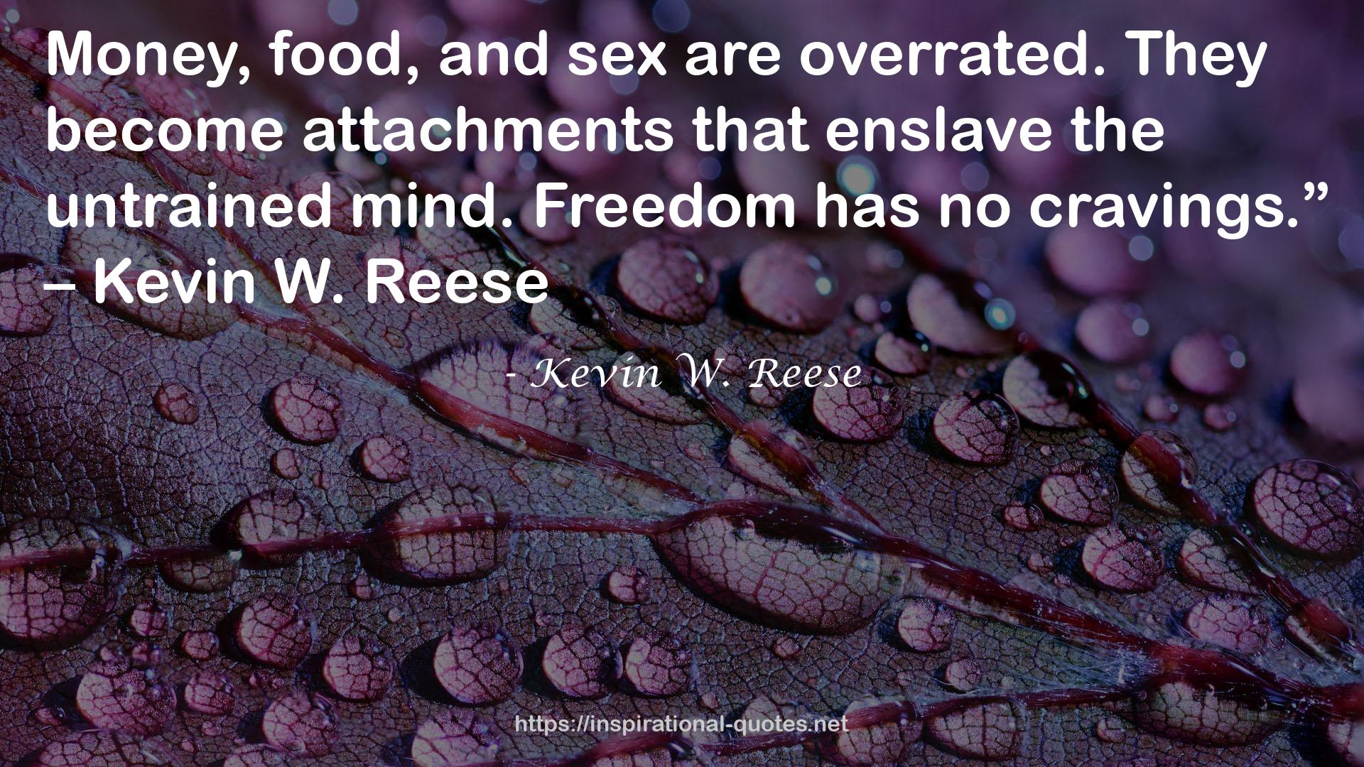 Kevin W. Reese QUOTES