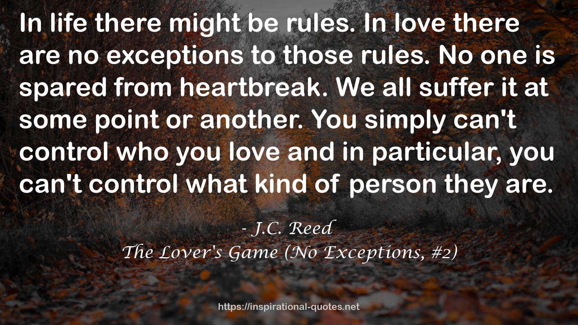 The Lover's Game (No Exceptions, #2) QUOTES