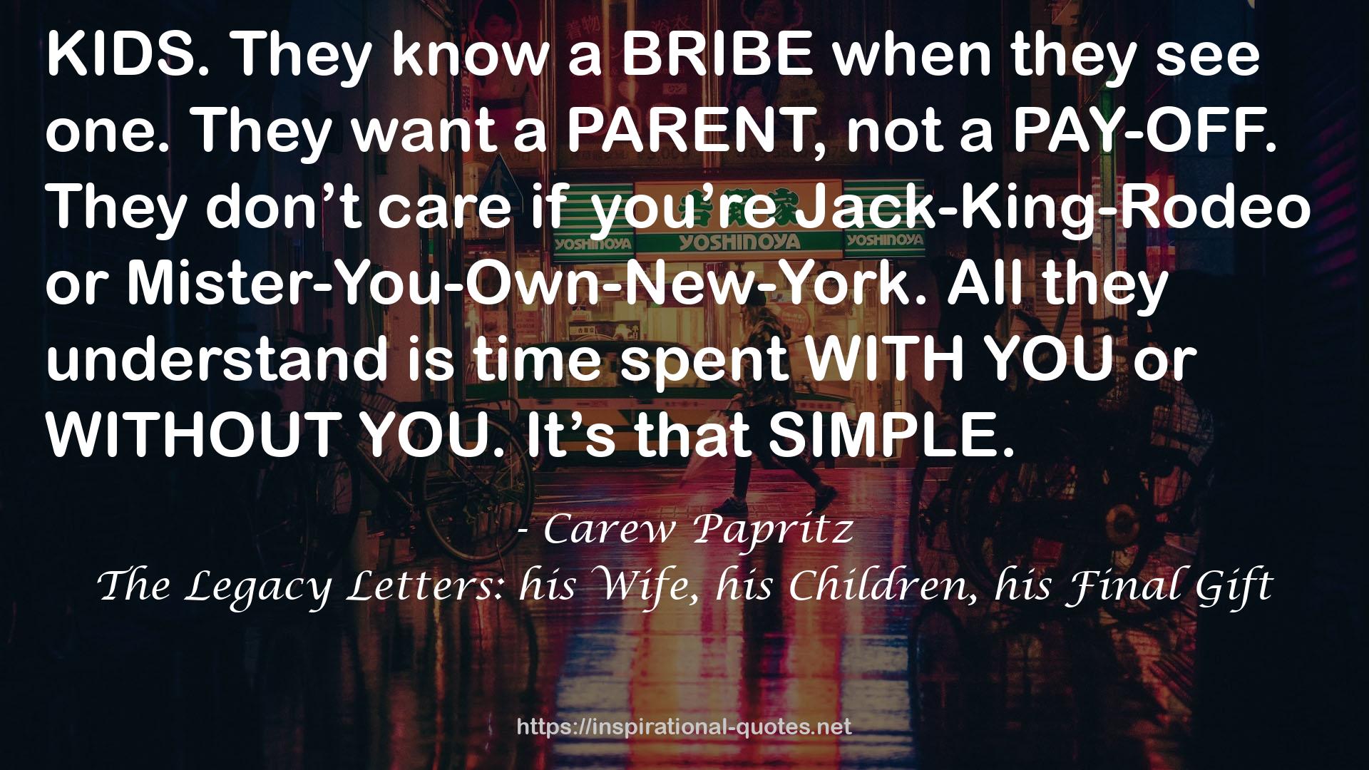 a bribe  QUOTES