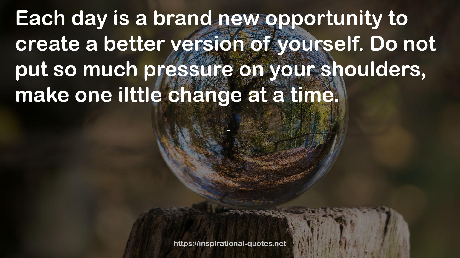 a brand new opportunity  QUOTES