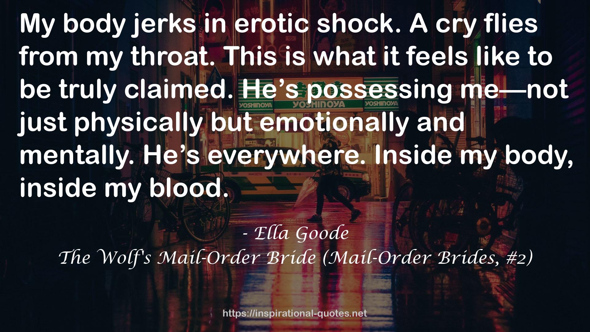 The Wolf's Mail-Order Bride (Mail-Order Brides, #2) QUOTES
