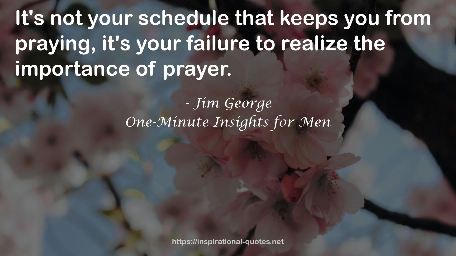 One-Minute Insights for Men QUOTES