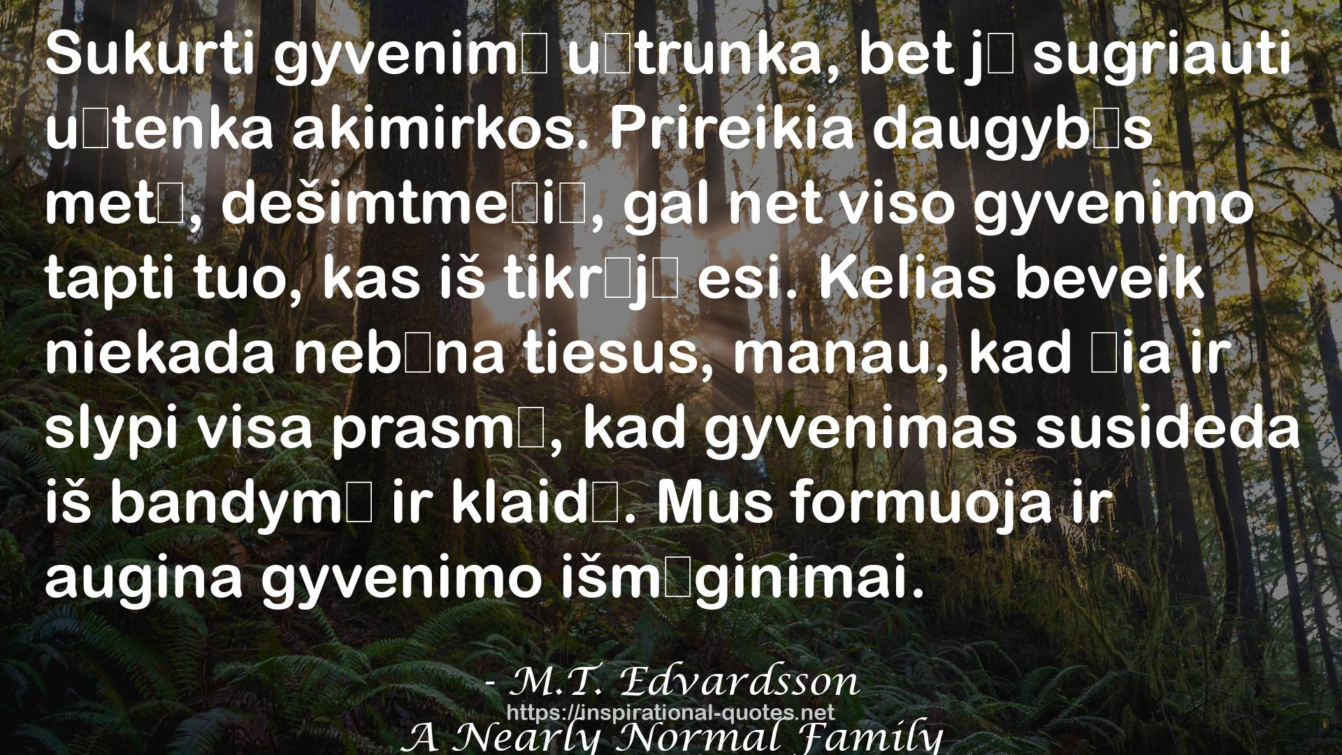 M.T. Edvardsson QUOTES