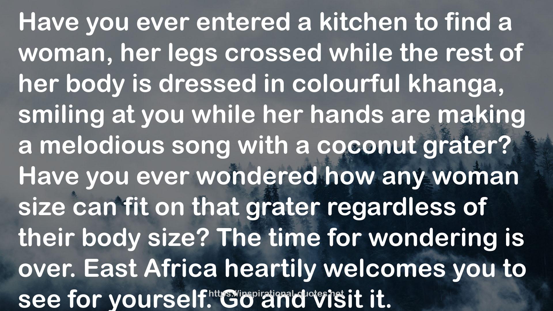 a kitchen  QUOTES