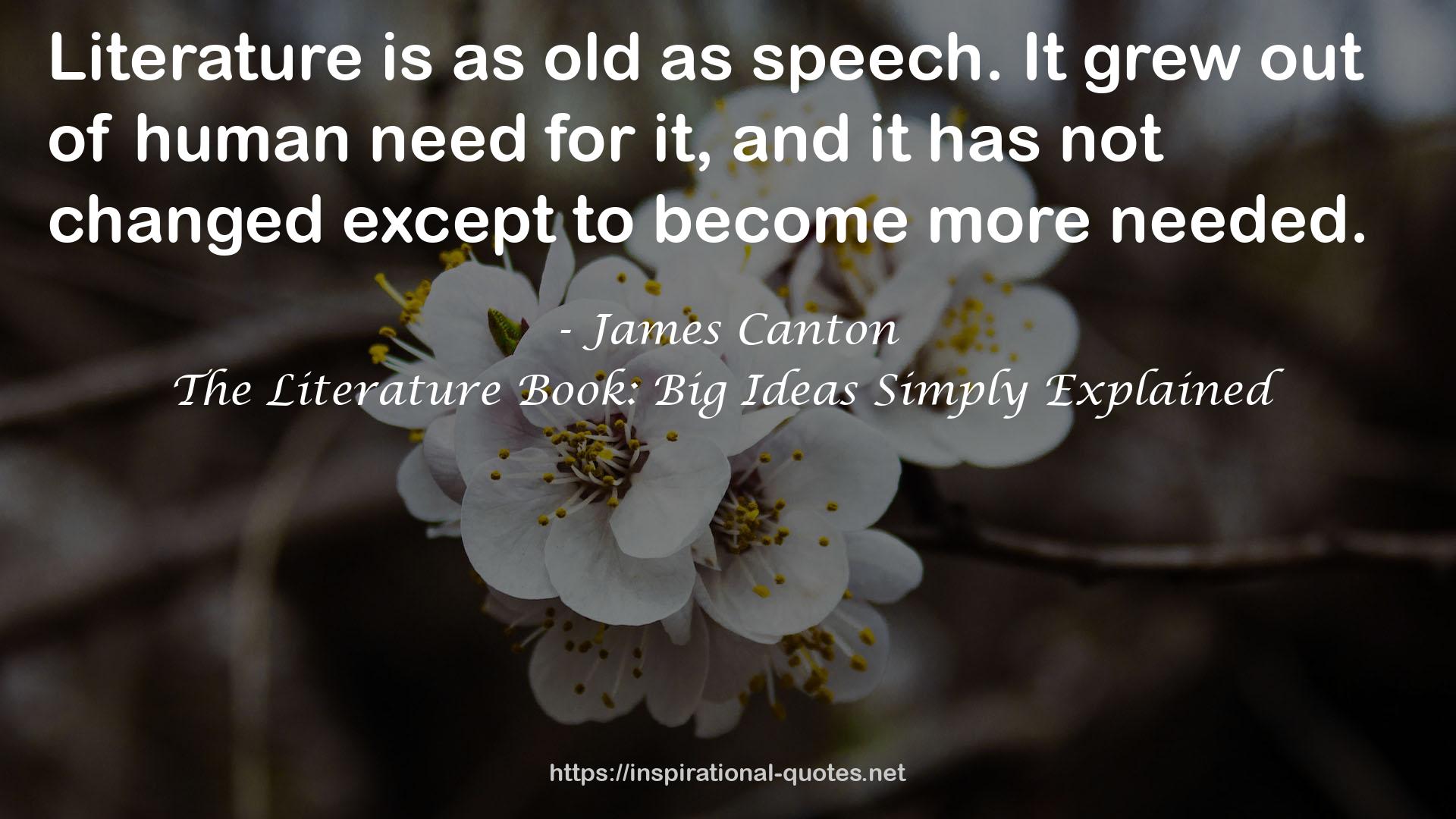 The Literature Book: Big Ideas Simply Explained QUOTES