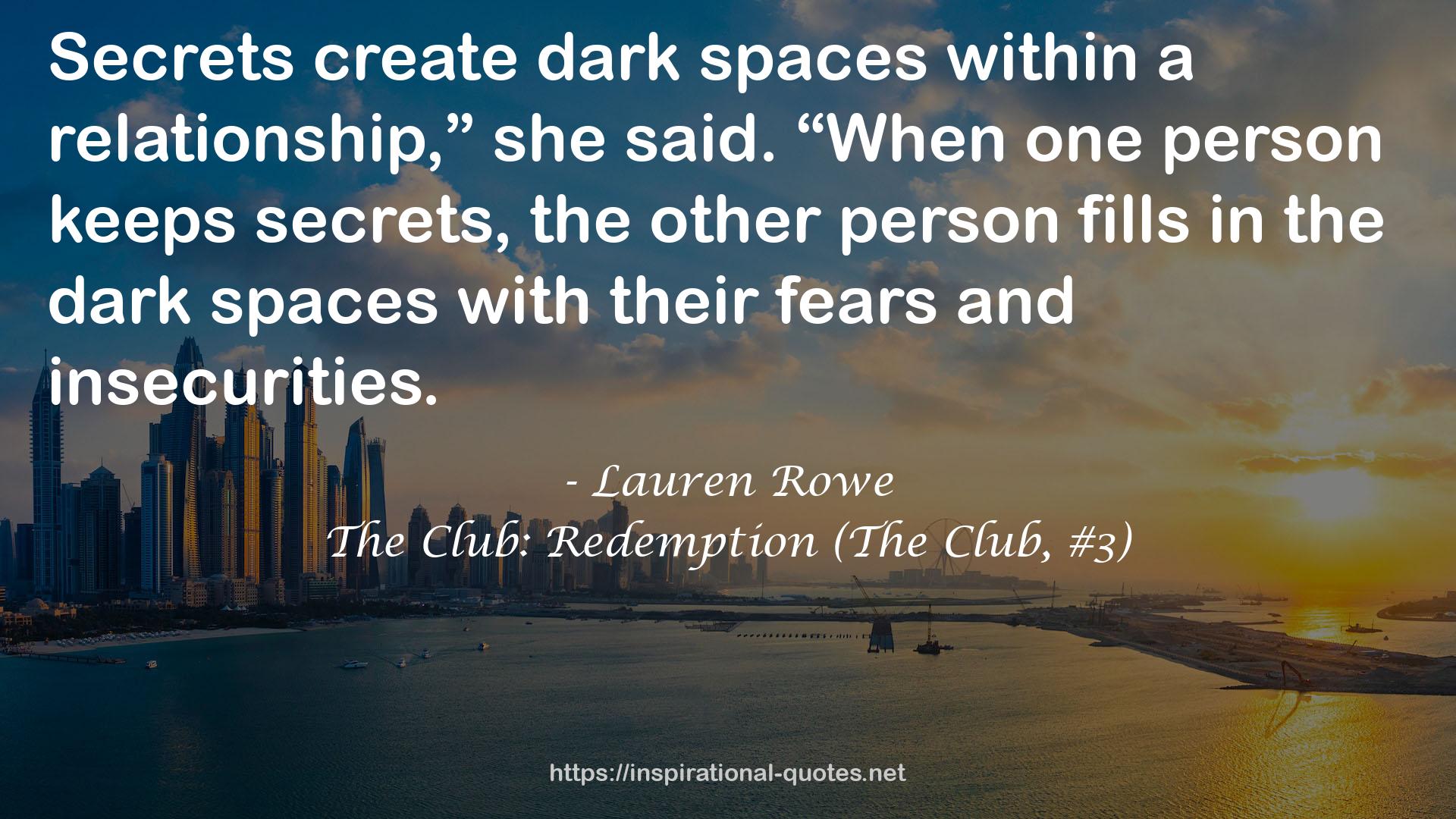 The Club: Redemption (The Club, #3) QUOTES