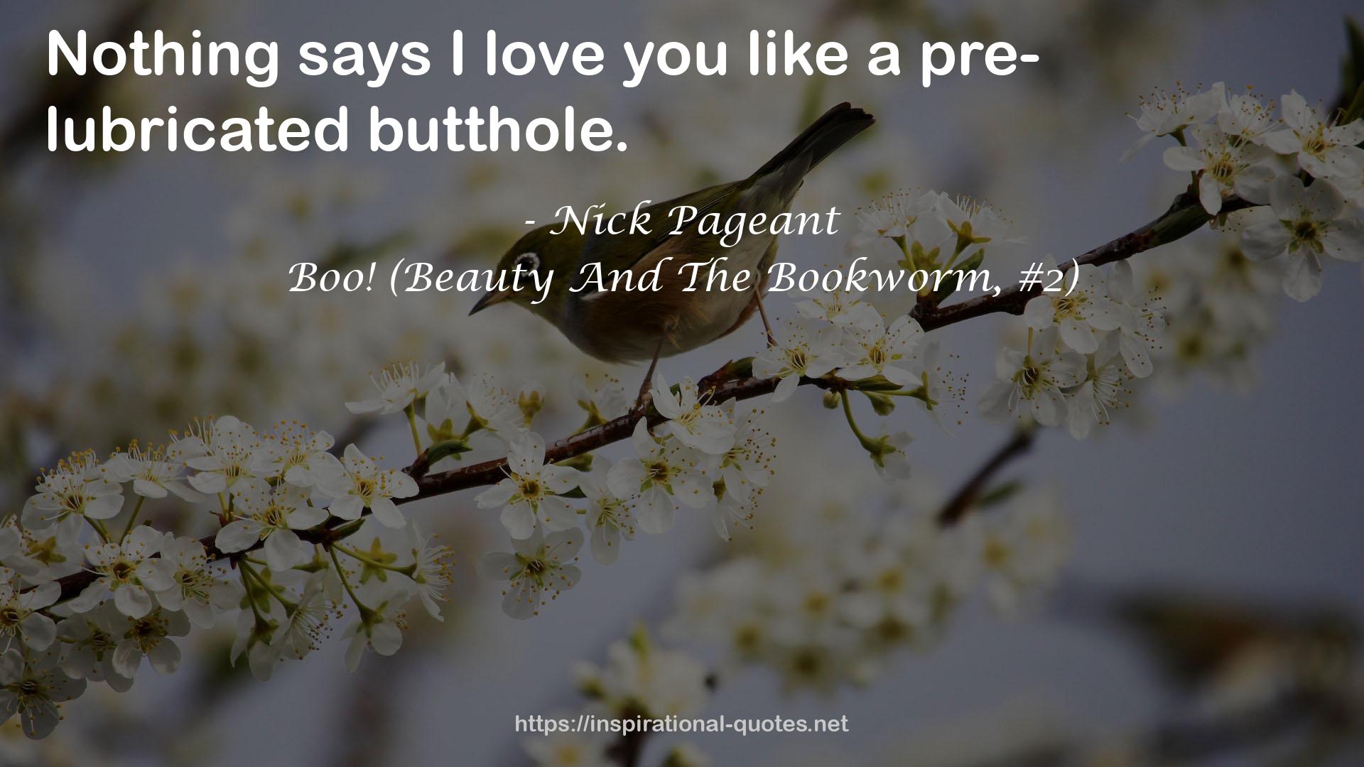 Boo! (Beauty And The Bookworm, #2) QUOTES