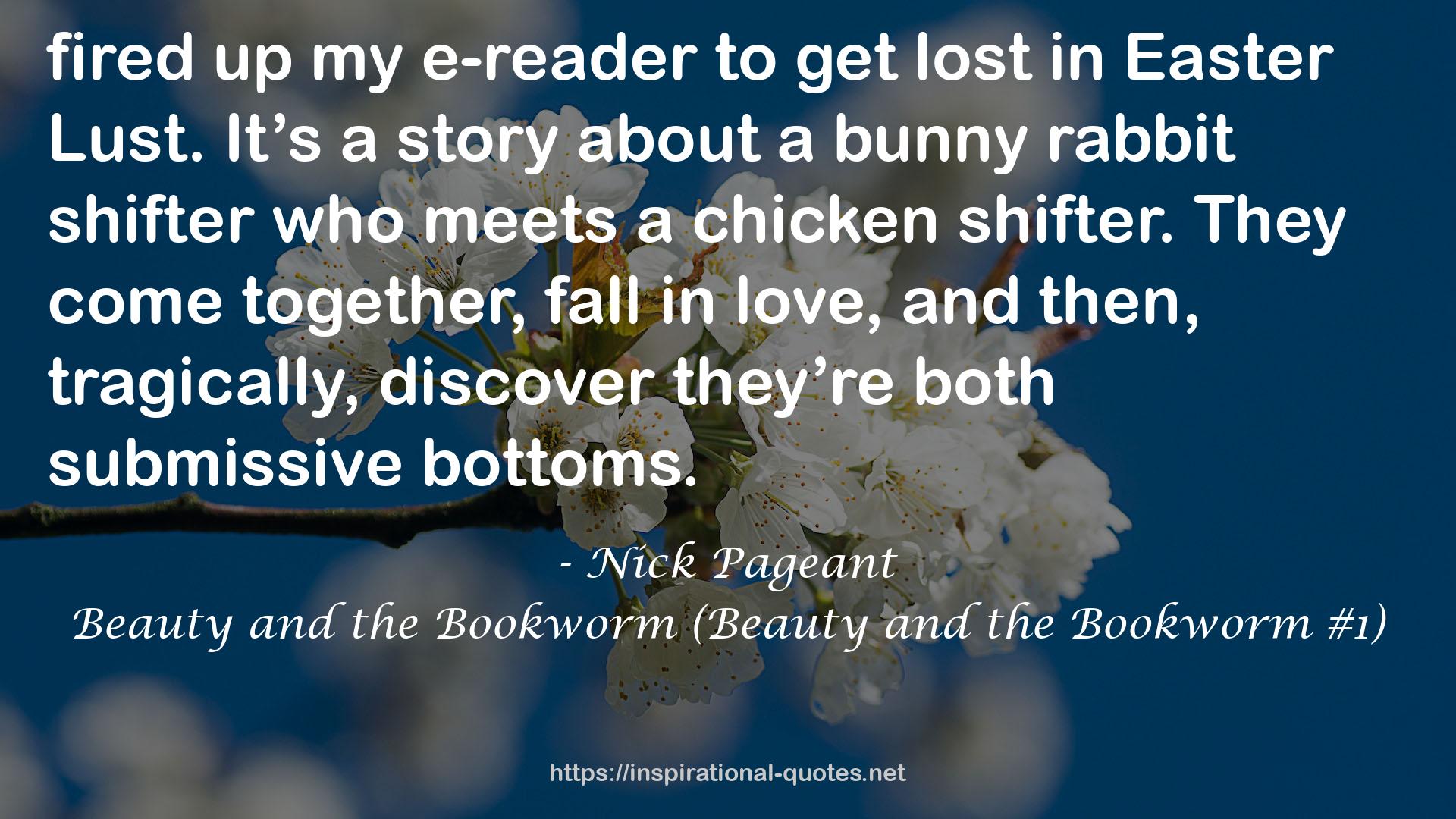 Beauty and the Bookworm (Beauty and the Bookworm #1) QUOTES