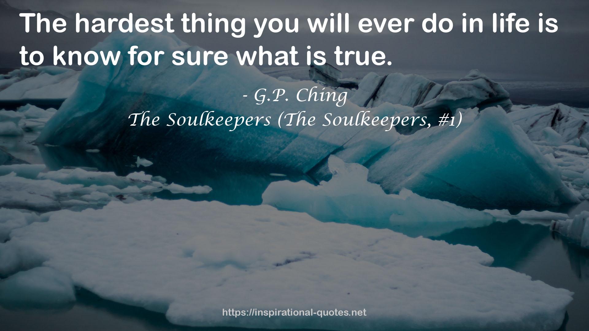 The Soulkeepers (The Soulkeepers, #1) QUOTES