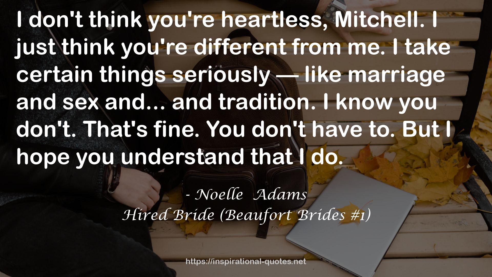 Hired Bride (Beaufort Brides #1) QUOTES