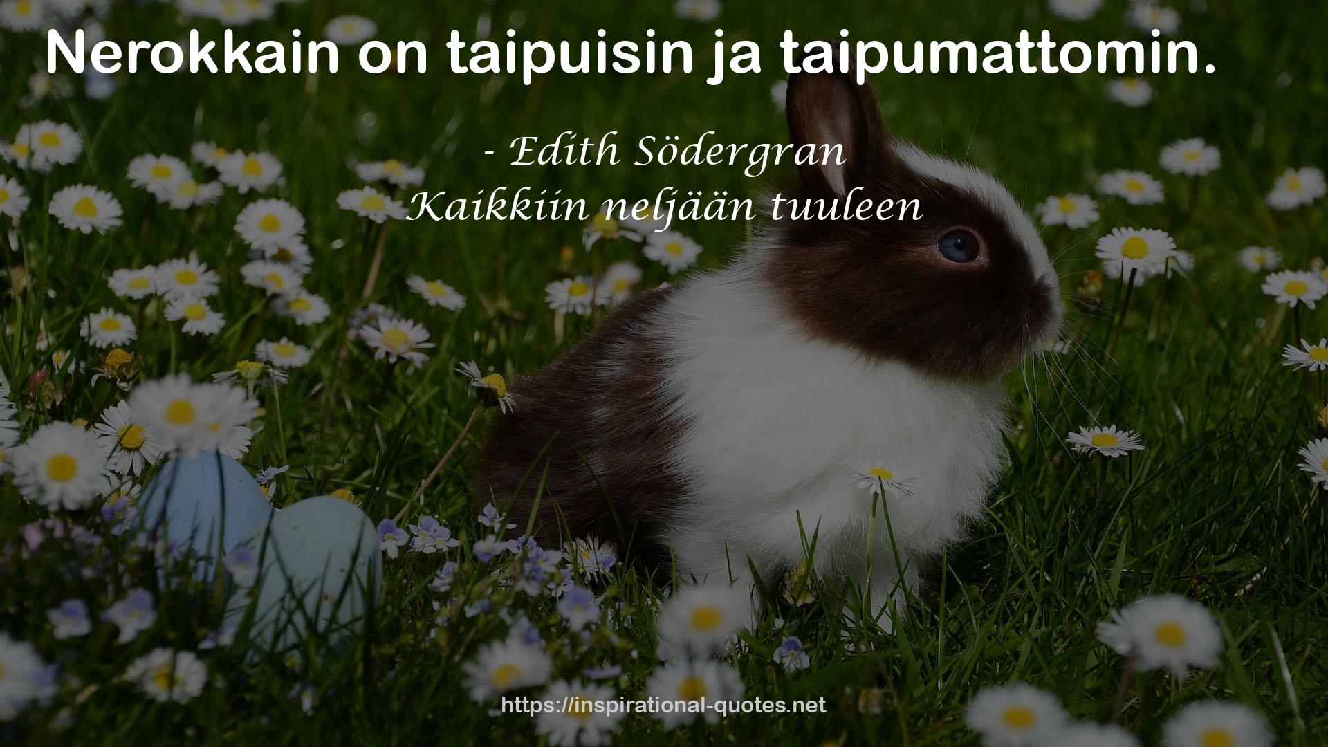 Kaikkiin neljään tuuleen QUOTES