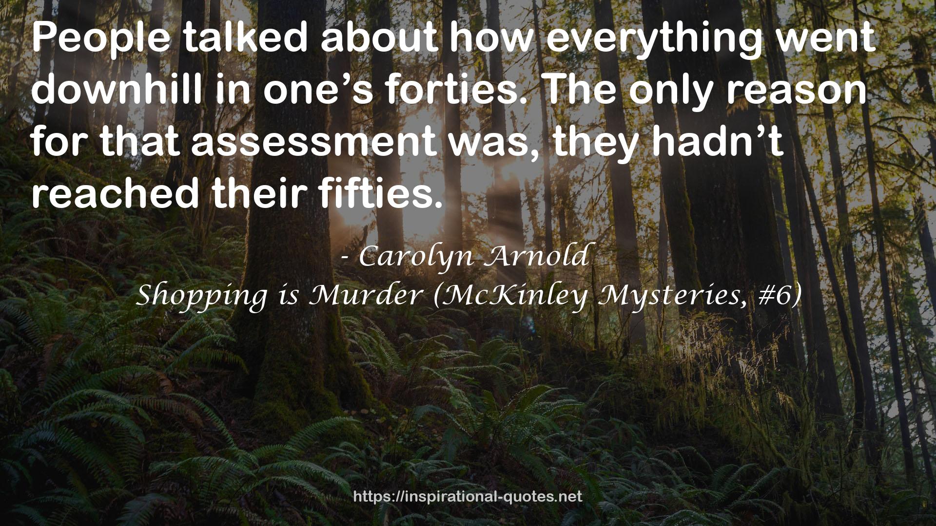 Shopping is Murder (McKinley Mysteries, #6) QUOTES