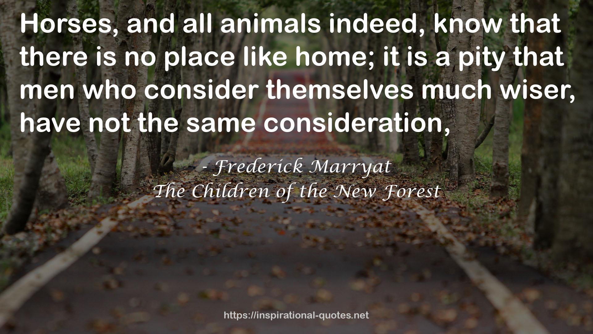 The Children of the New Forest QUOTES