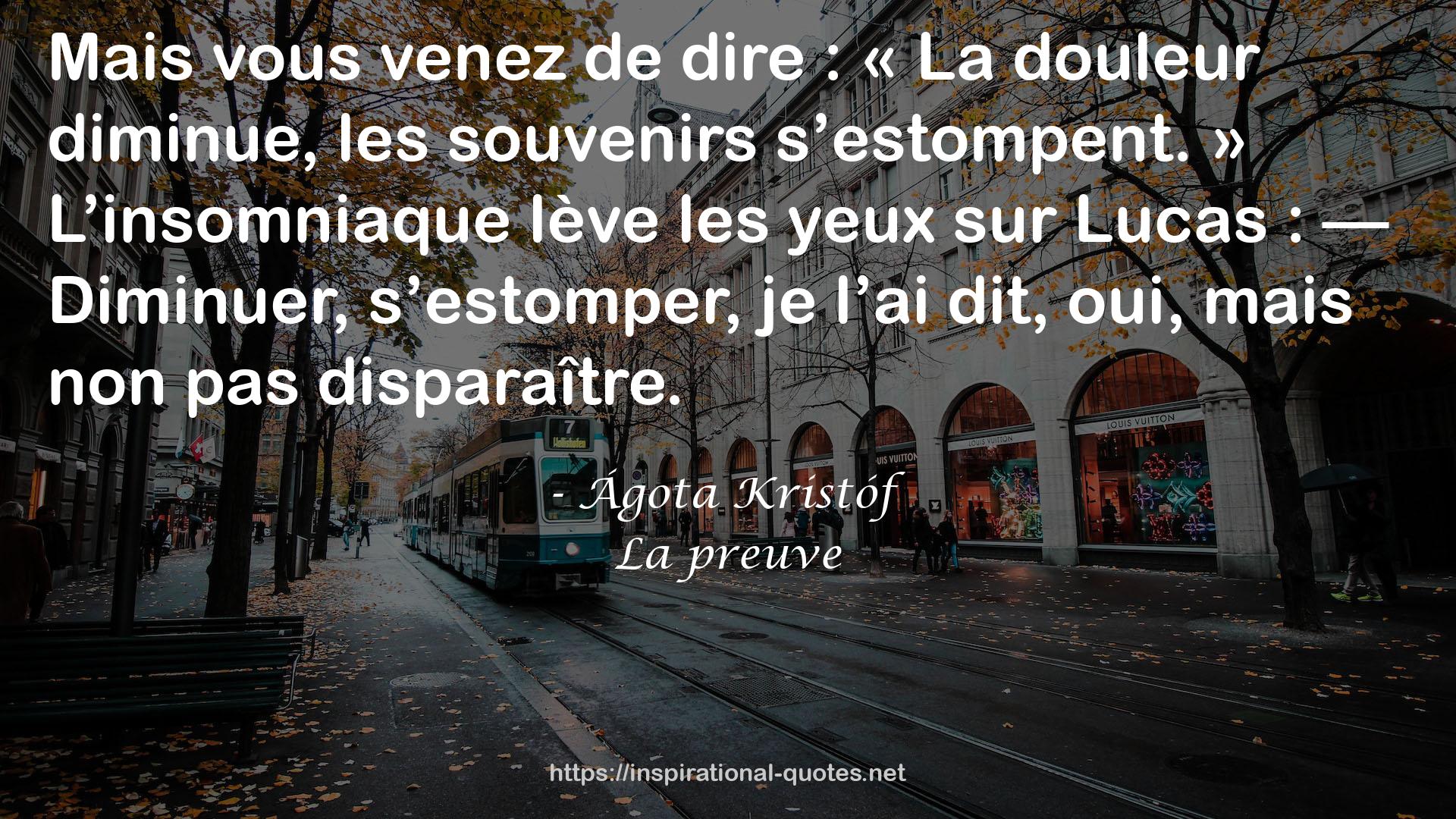 La preuve QUOTES