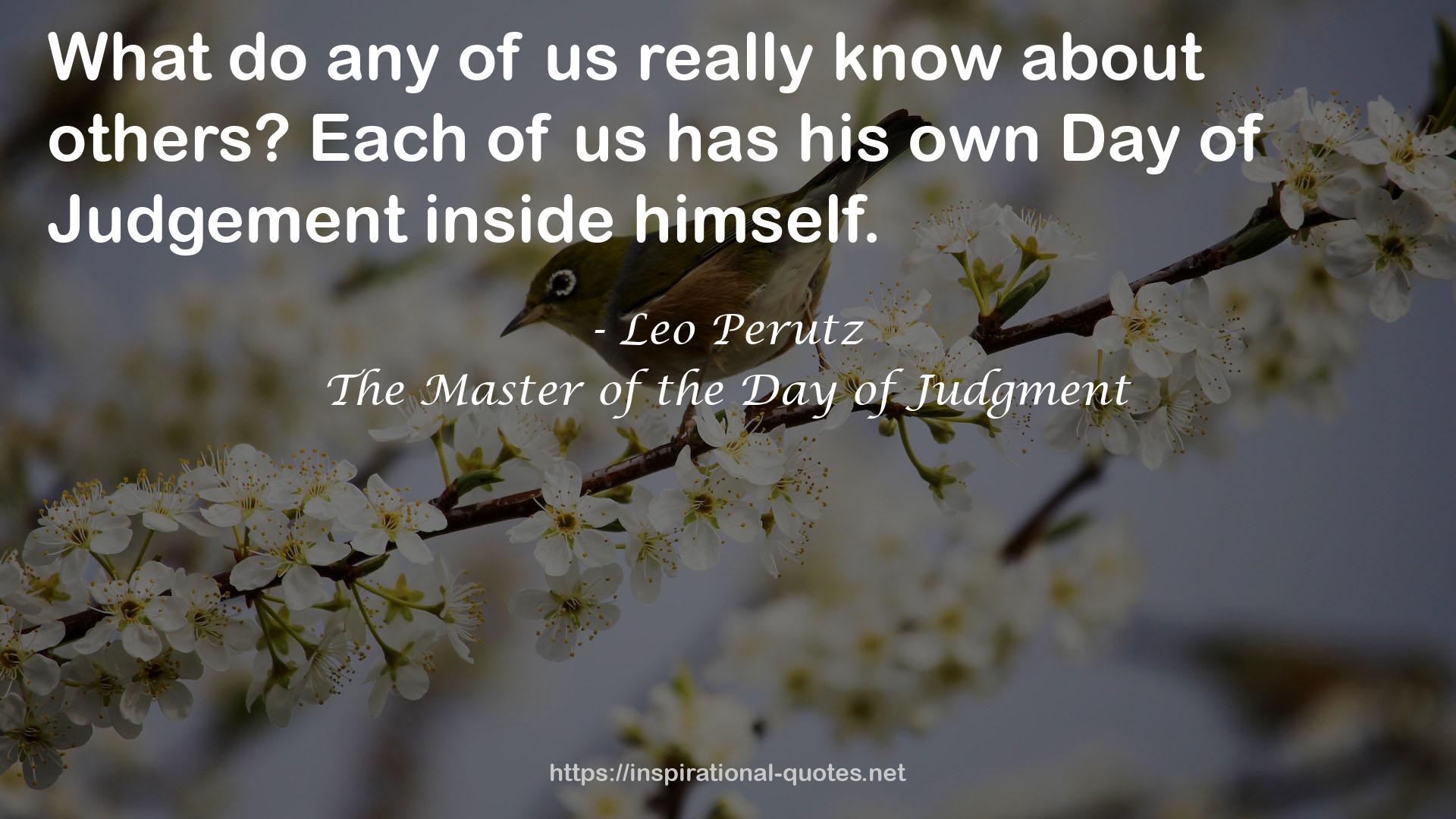 The Master of the Day of Judgment QUOTES