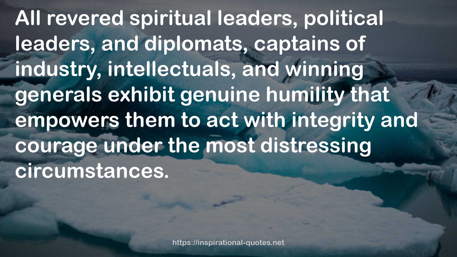 genuine humility  QUOTES
