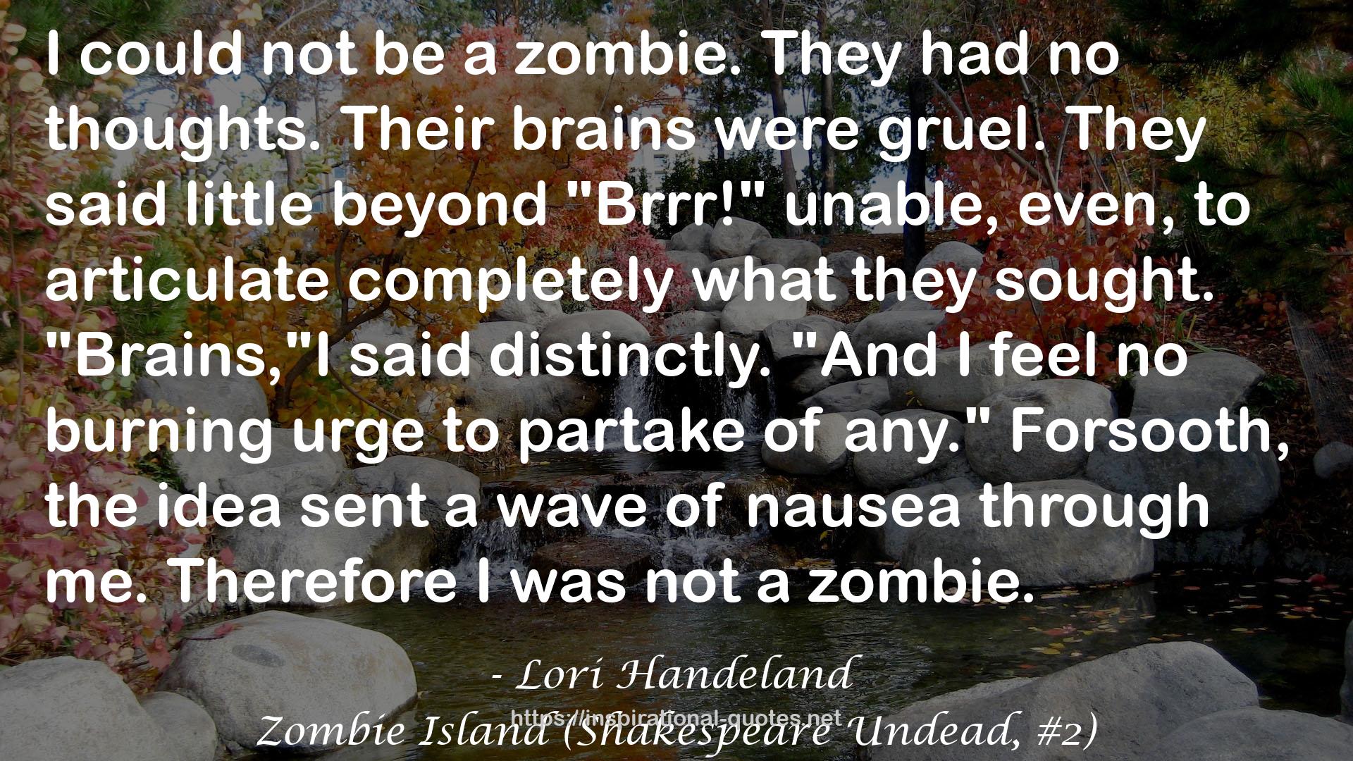 Zombie Island (Shakespeare Undead, #2) QUOTES
