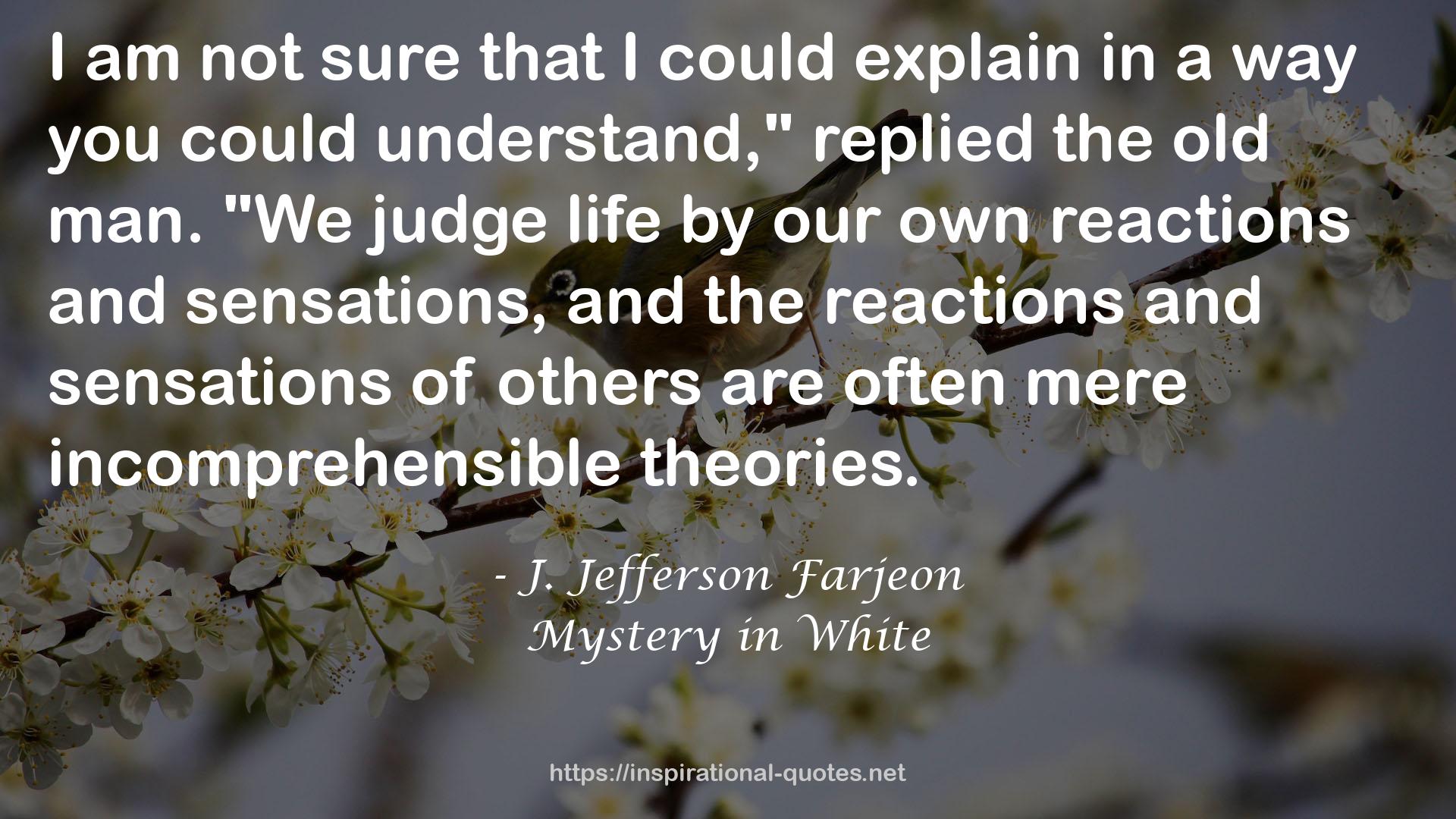 Mystery in White QUOTES